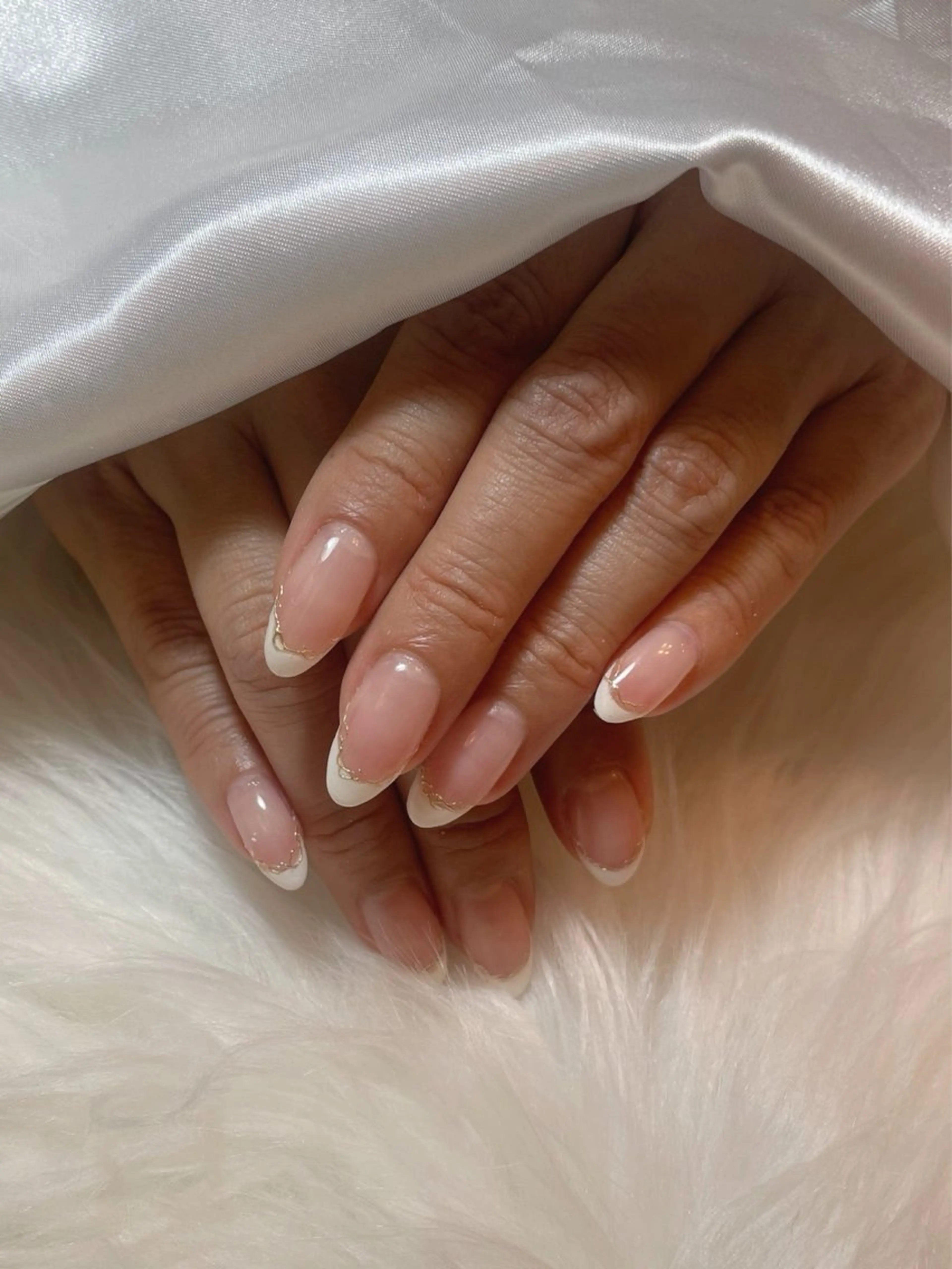 ネイル ブルー フレンチネイル キラキラネイル マグネットネイル ミラーネイル timtam --sakiのネイルデザイン