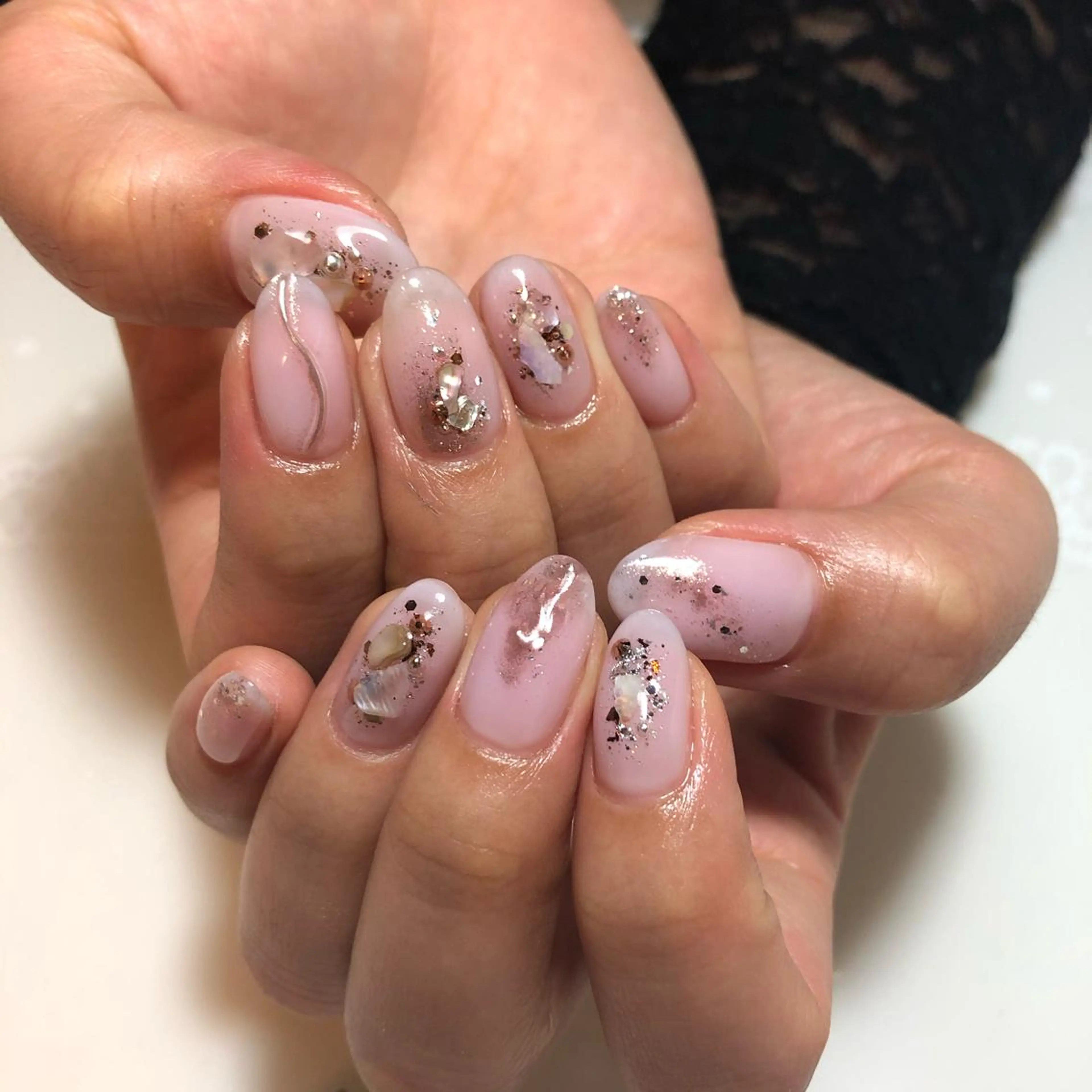 ネイル ニュアンスネイル g-up nail所属・米田 律子のネイルデザイン