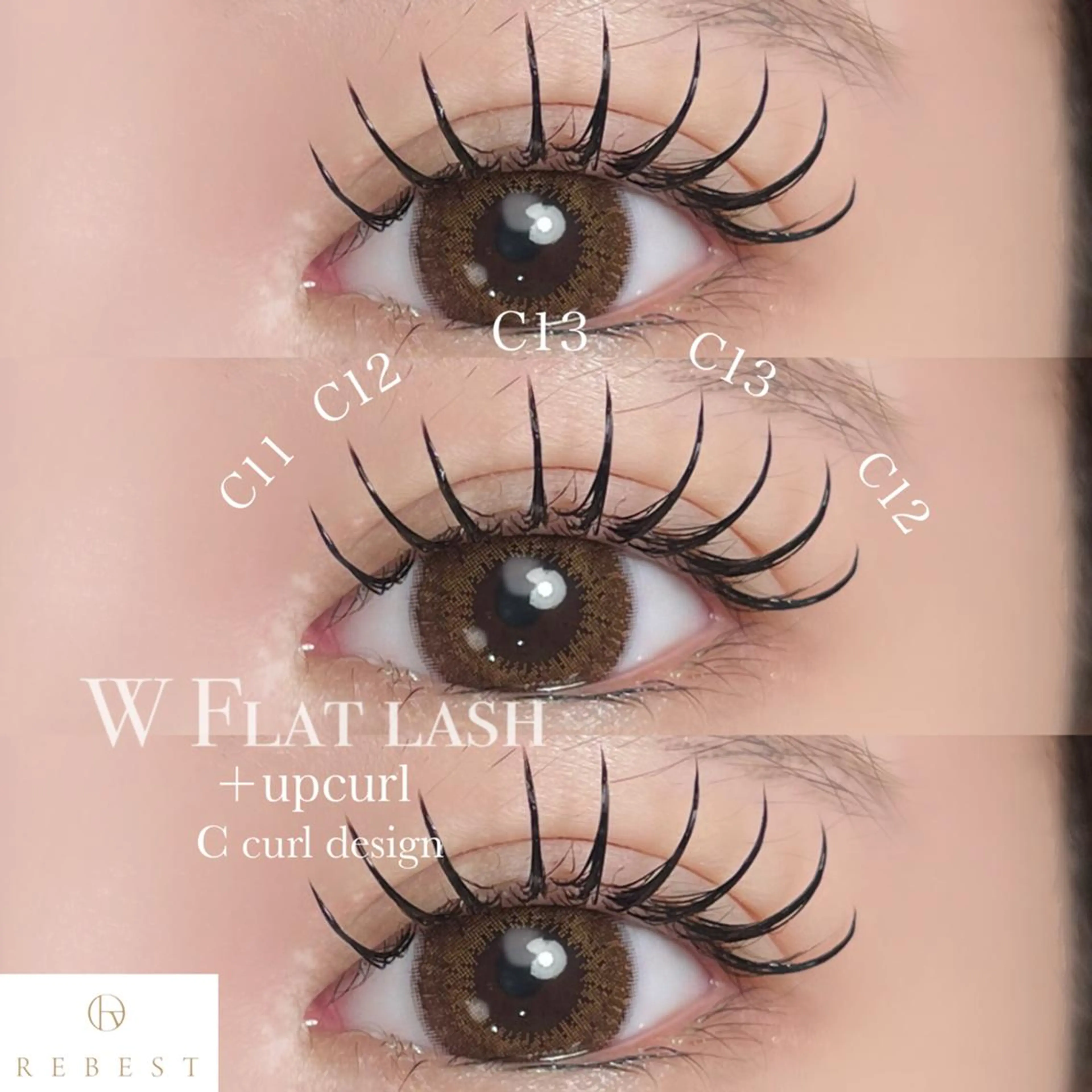 マツエク・マツパ REBEST 心斎橋店のマツエク・マツパデザイン