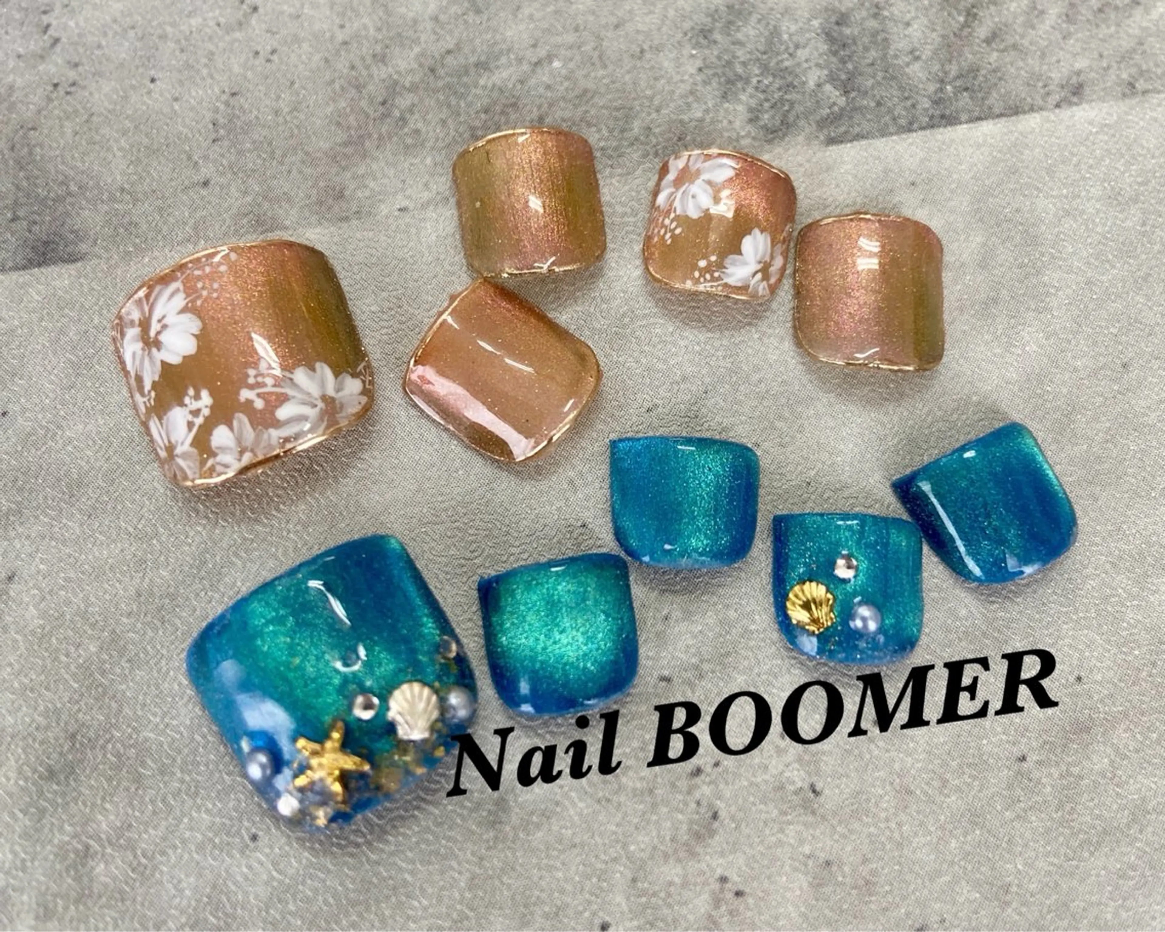 ネイル フットネイル ネイル ブーマーのネイルデザイン