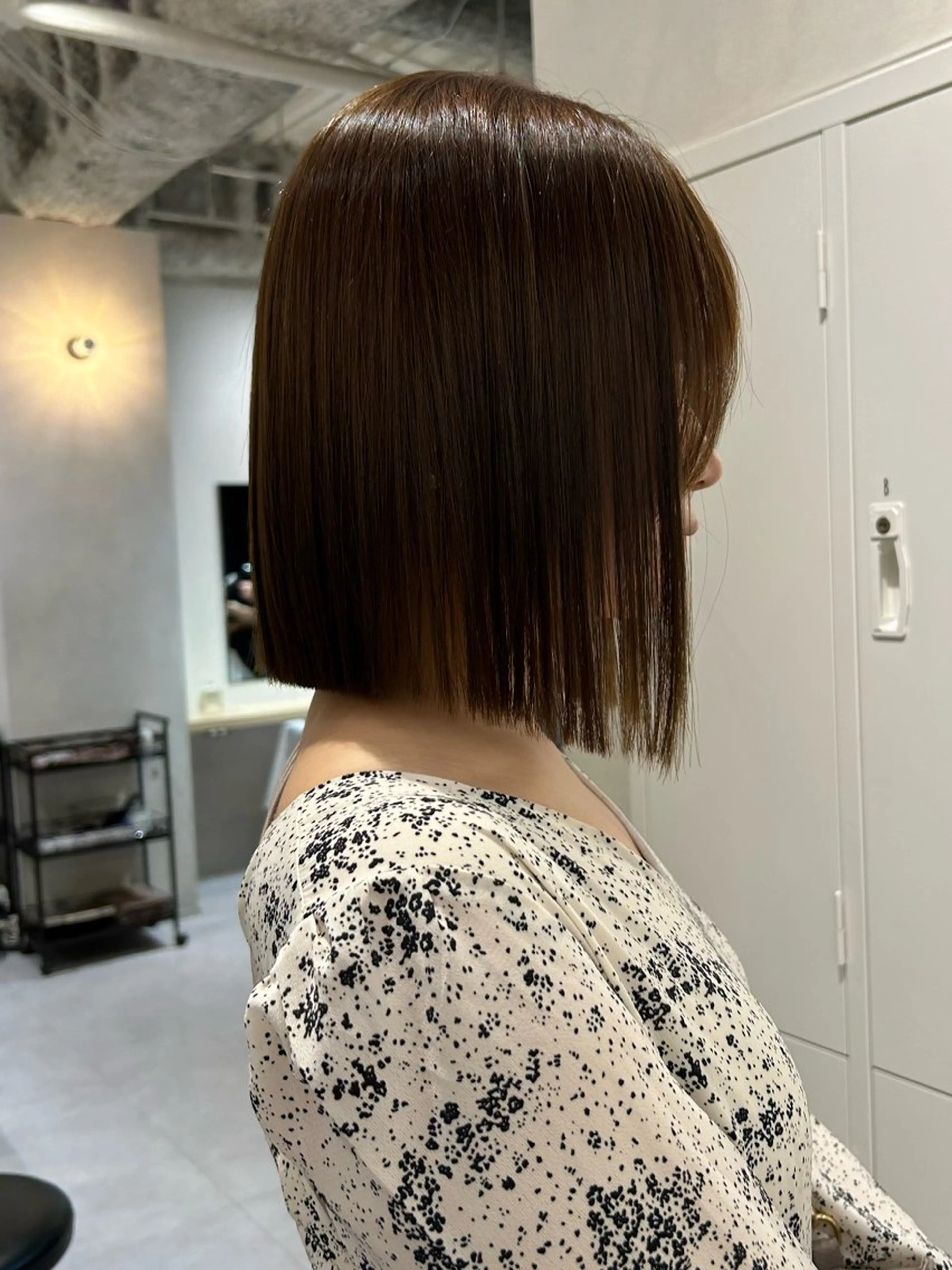 ミディアム ボブ 髪質改善 小出 彩水のヘアスタイル