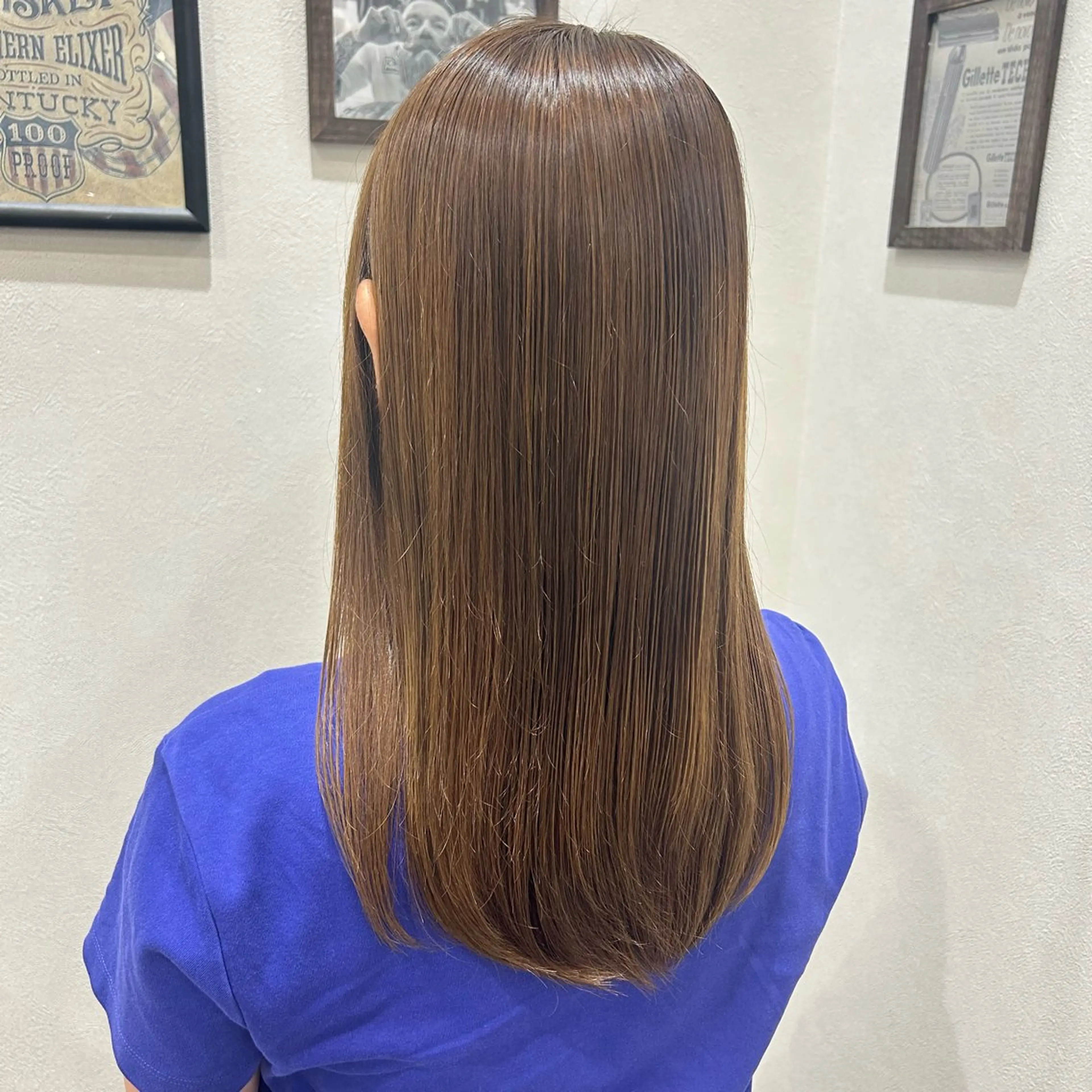 ロング カラー 嶋田 和花のヘアスタイル