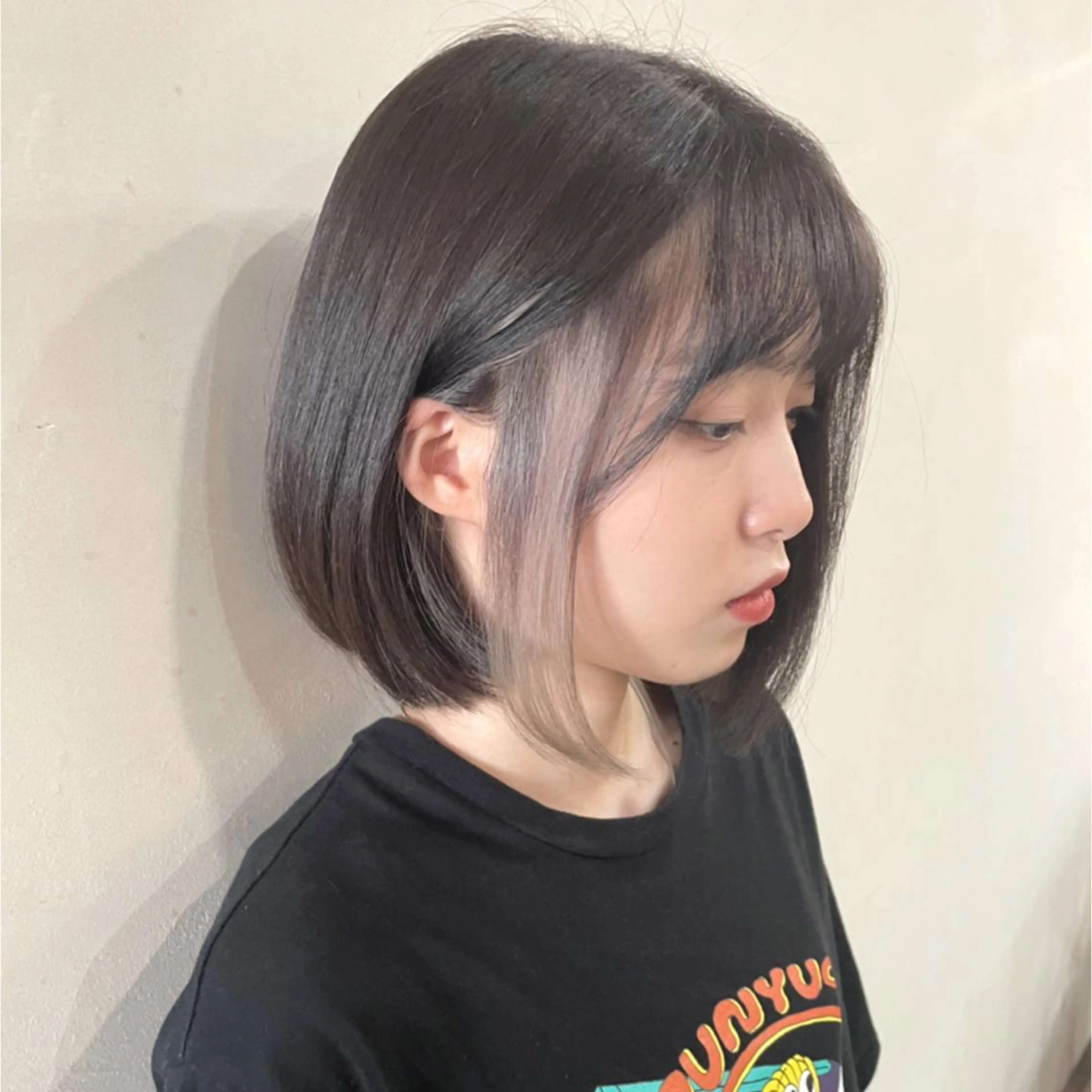 ショート カラー ショートボブ ハンサムショート 丸みショート デザインカラー ハイライトカラー ヘアカラー 京都大人女性ショート 徒歩1分/秋山のヘアスタイル