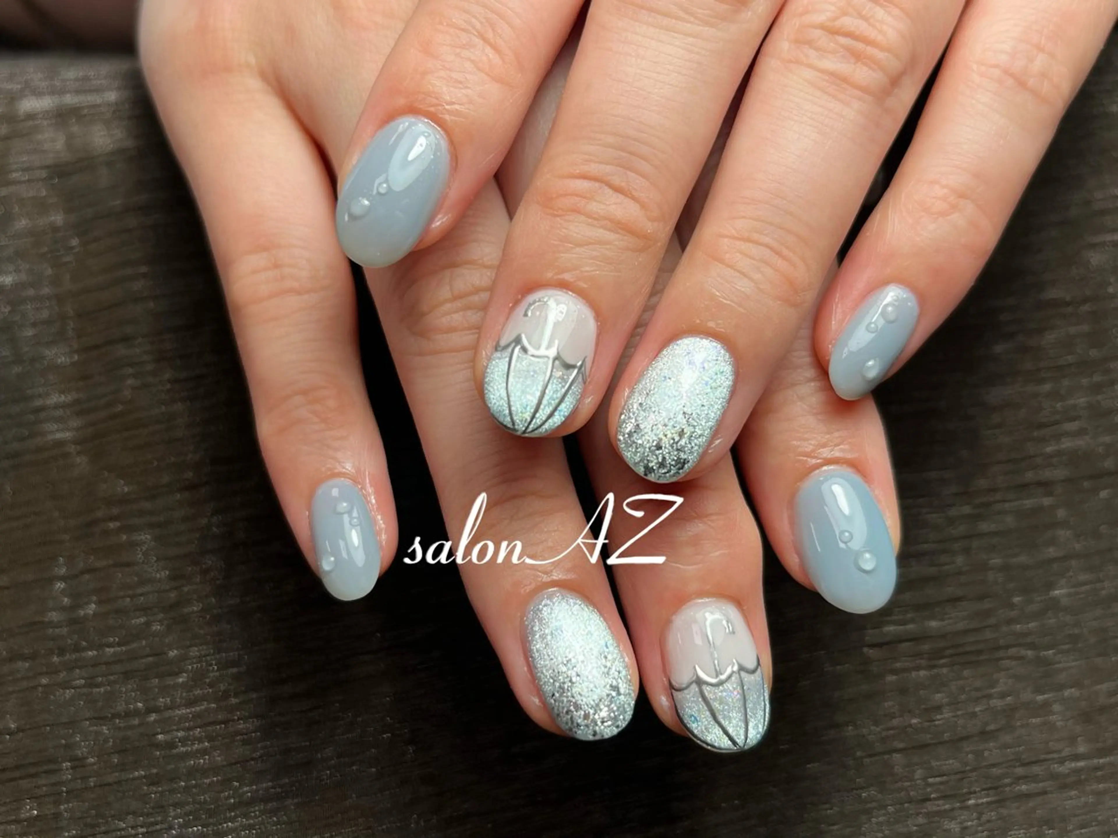 ネイル アートネイル 長さ出し フットネイル フレンチネイル ジェルネイル ハンドネイル salon AZのネイルデザイン