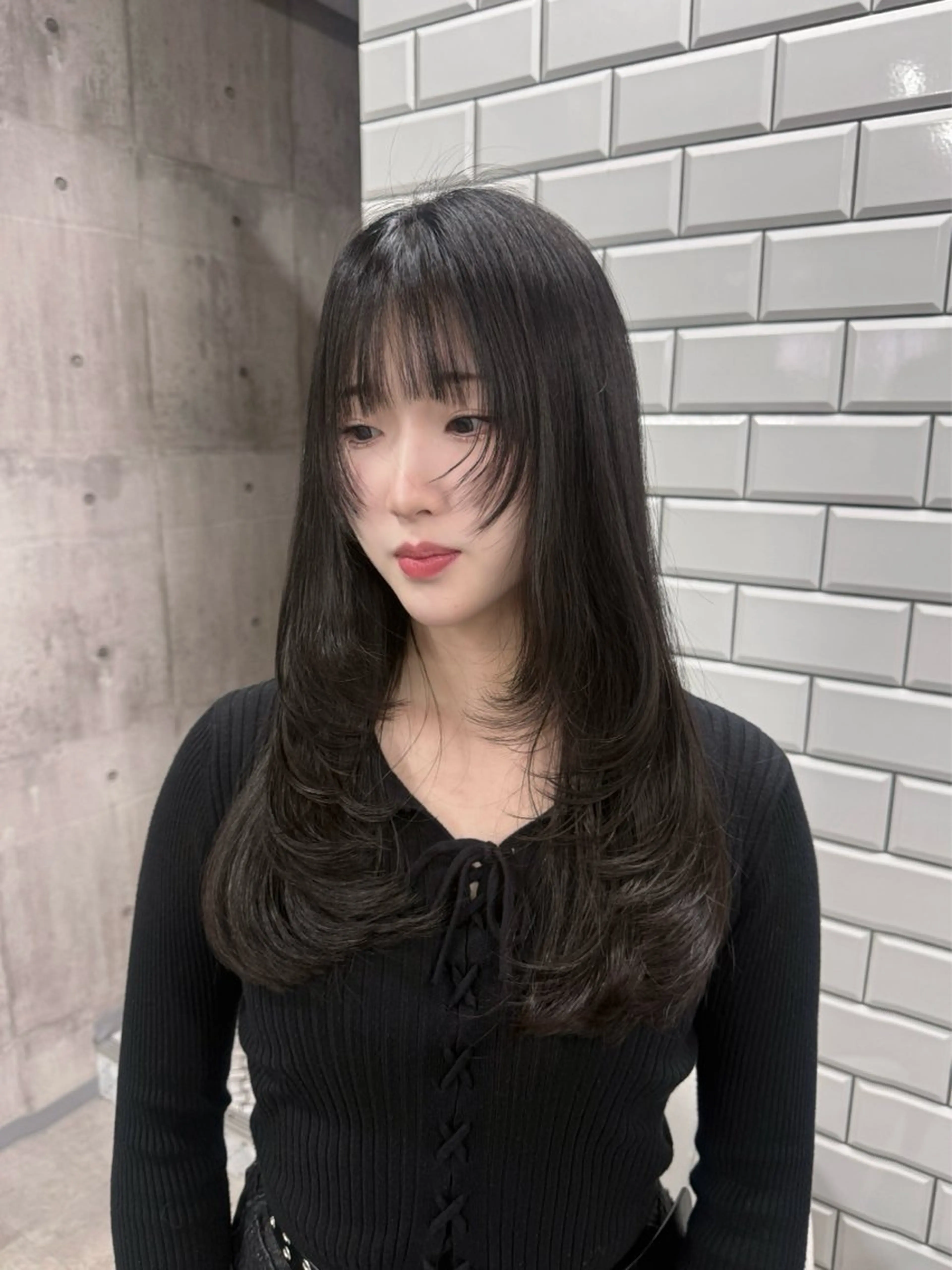 ロング カット ヘアカラー トリートメント ayano /レイヤー/艶カラーのヘアスタイル