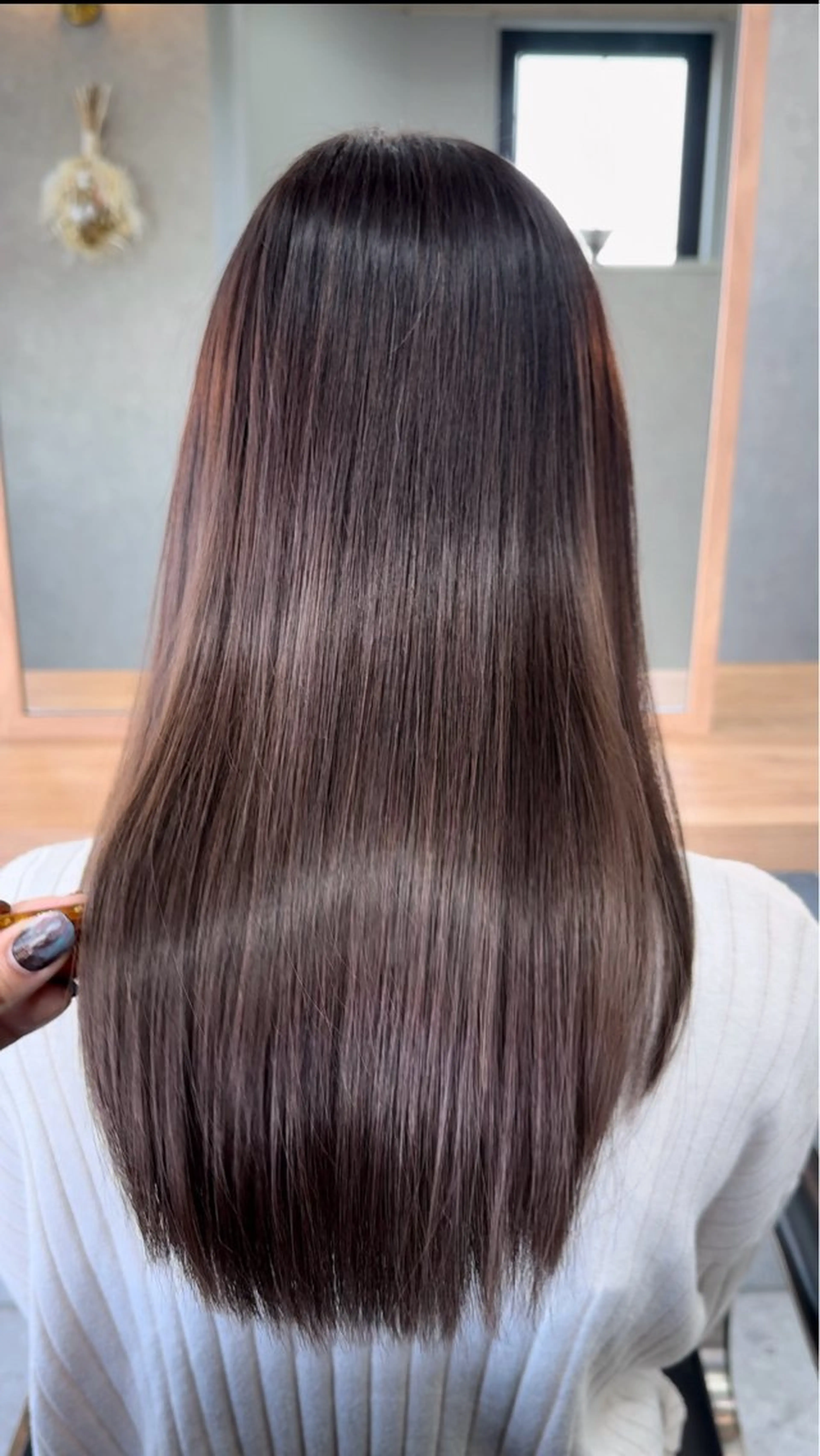 ロング カラー カット ヘアカラー トリートメント 髪質改善×METEO 店長 貞松直也のヘアスタイル