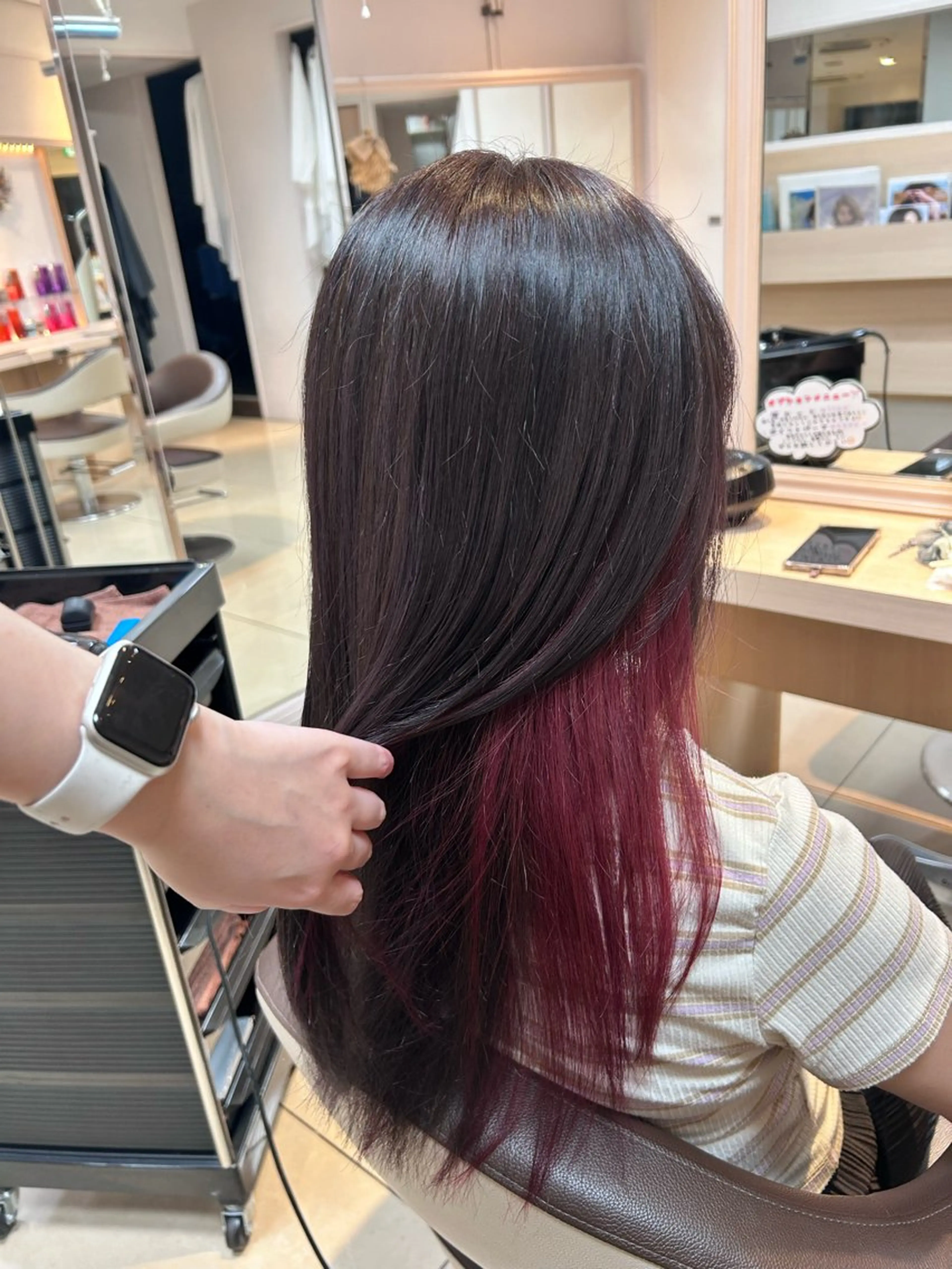 ロング カラー ヘアカラー MIKU🌧️ カラーモデル募集中のヘアスタイル