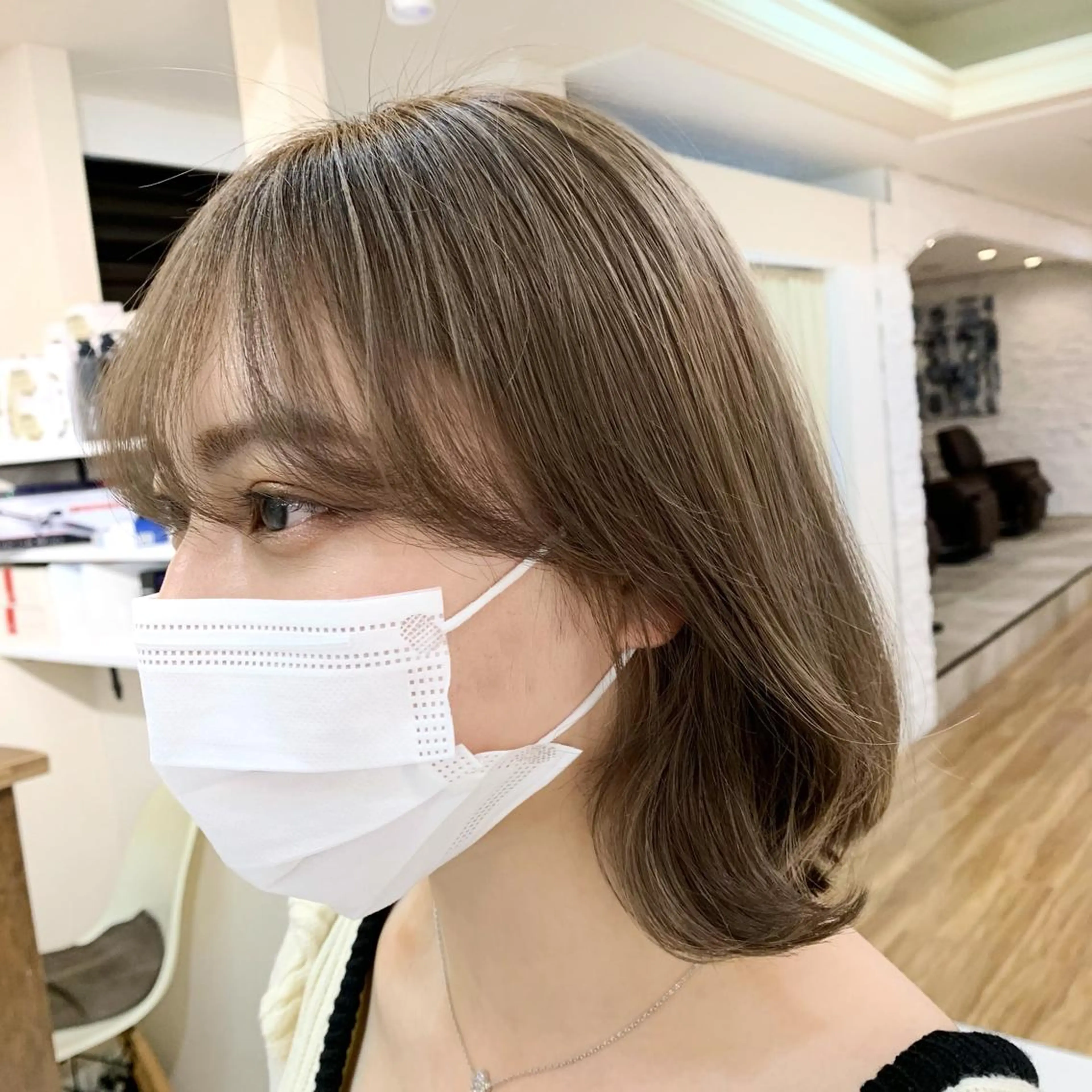 ミディアム カラー ブリーチ 【韓国風くびれヘア】 joule小木曽輝のヘアスタイル