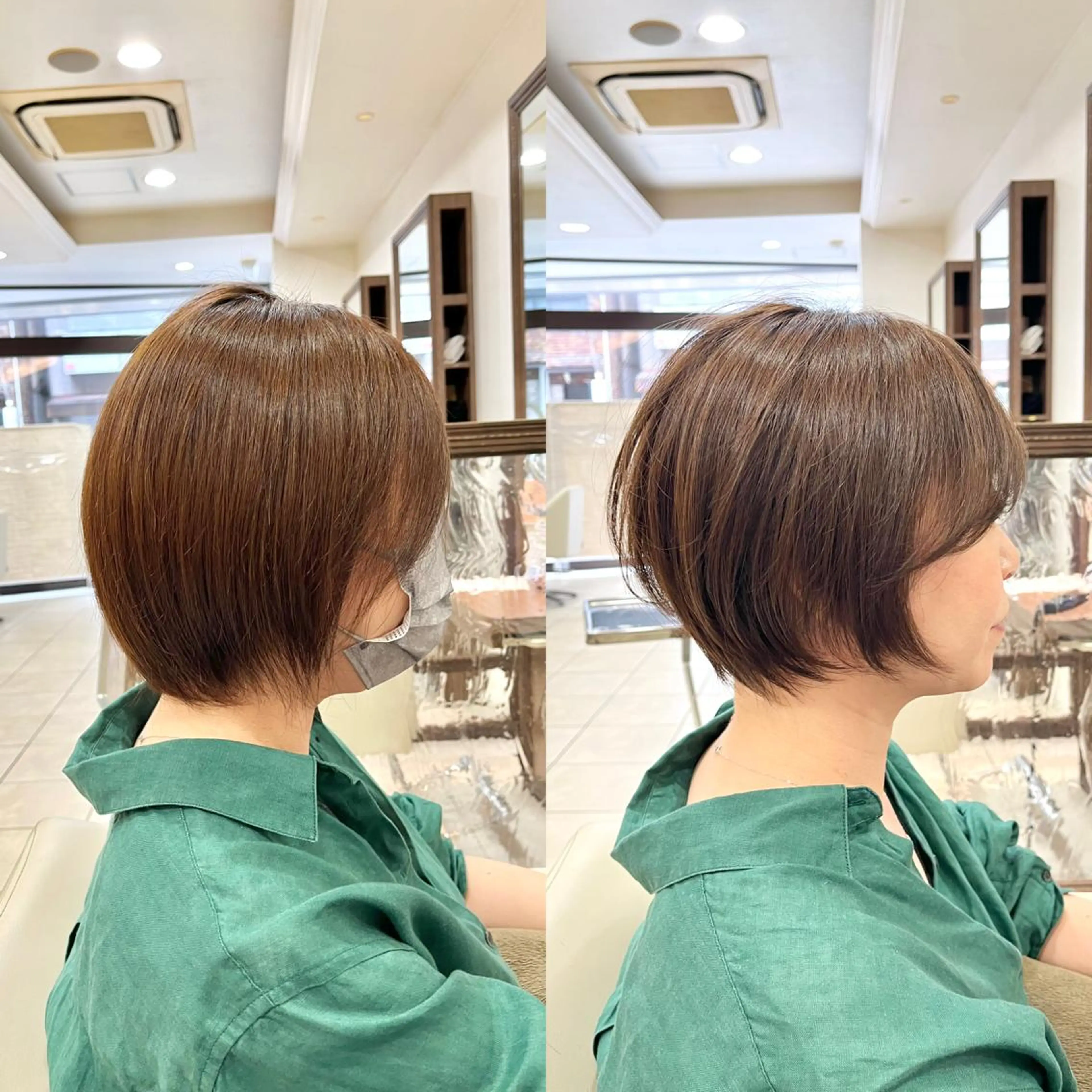 ショート ショートボブ ハンサムショート ボブ くびれヘア ハイライト カット ヘアカラー トリートメント 《大人気髪質改善》 プログレス国分寺店のヘアスタイル