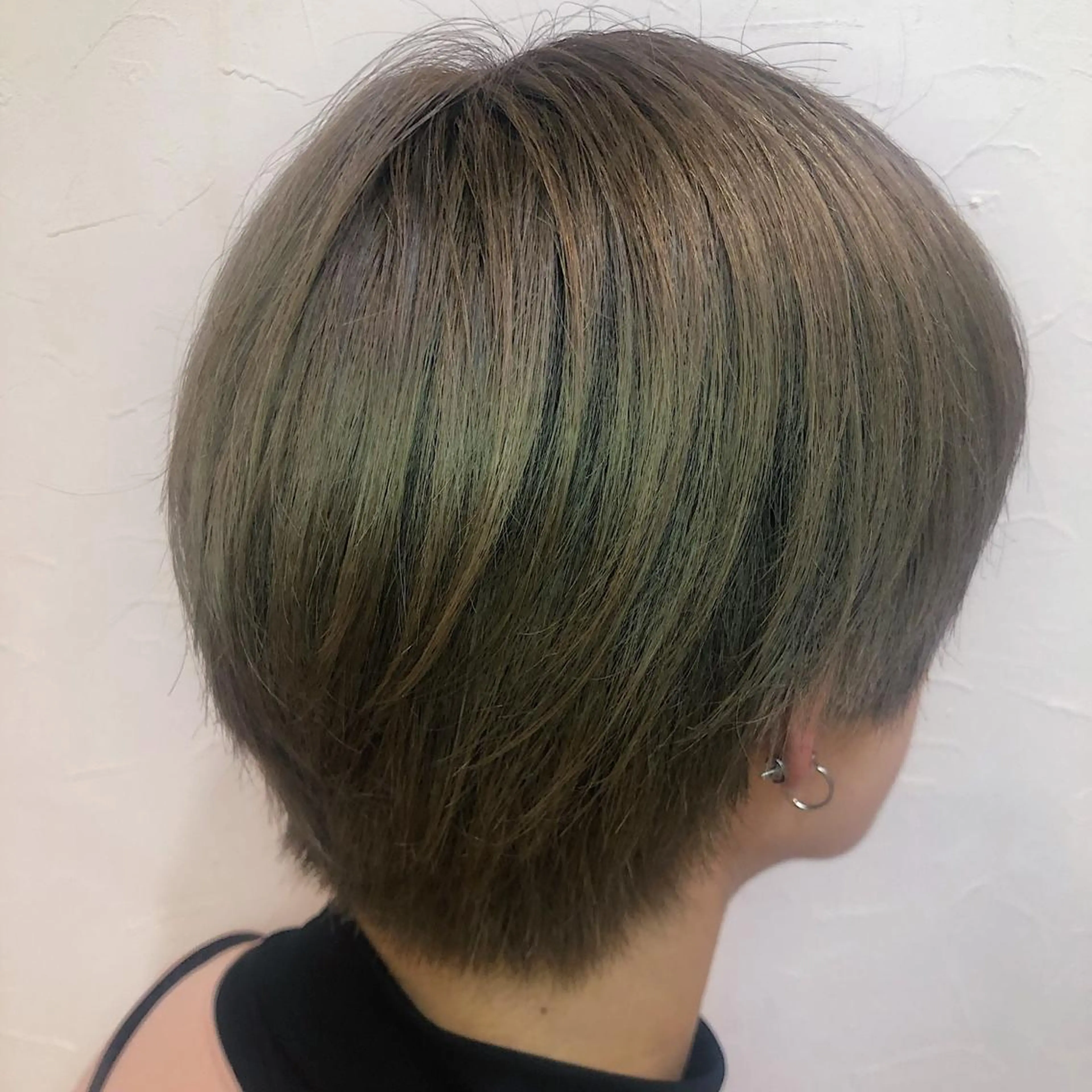 ショート メンズ アッシュ ワンカールで盛れる レイヤー🎀Macoのヘアスタイル