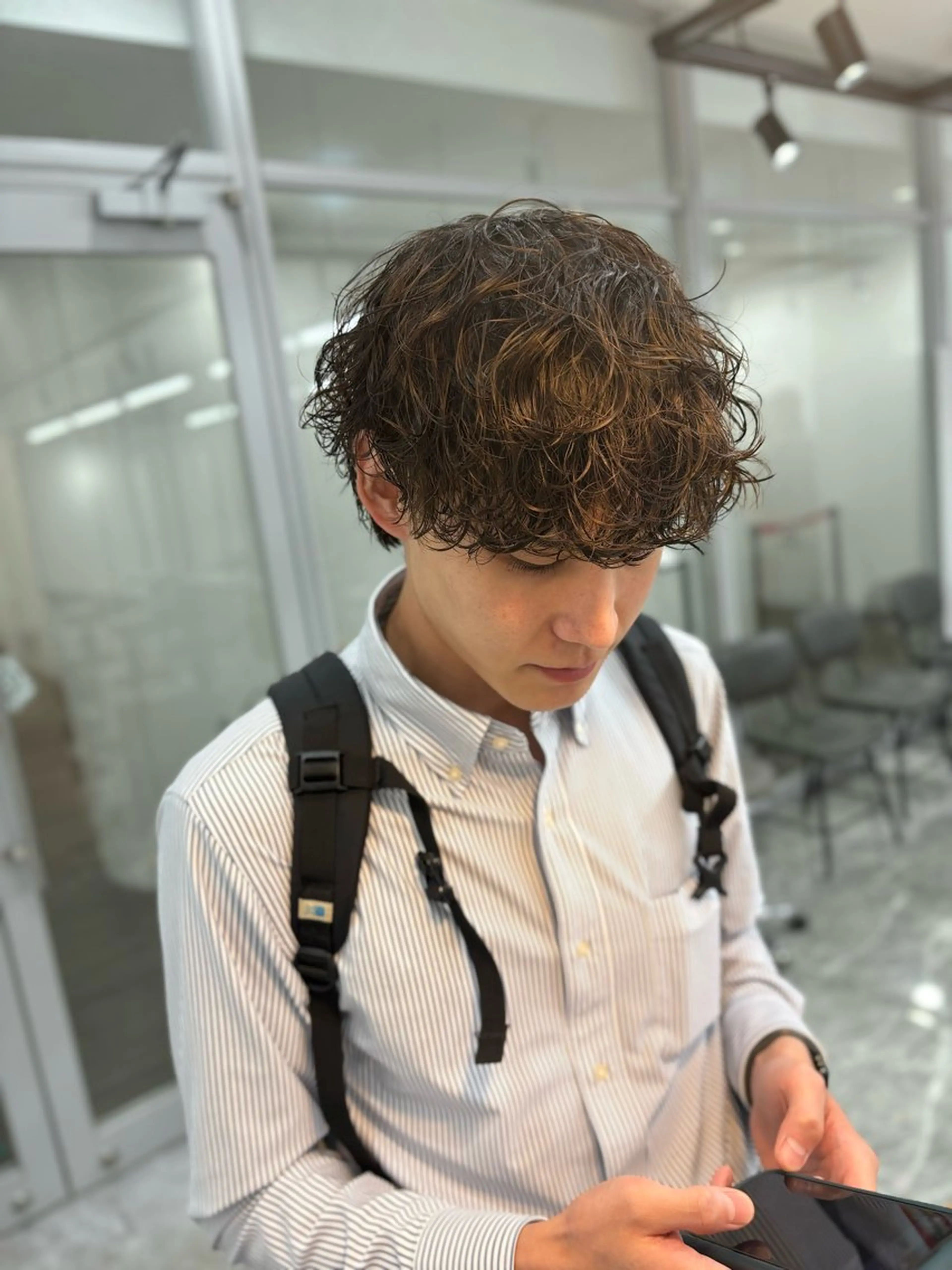 パーマ メンズ カット パーマ 🍐シャドウパーマ メンズ特化/守岡🍐のヘアスタイル