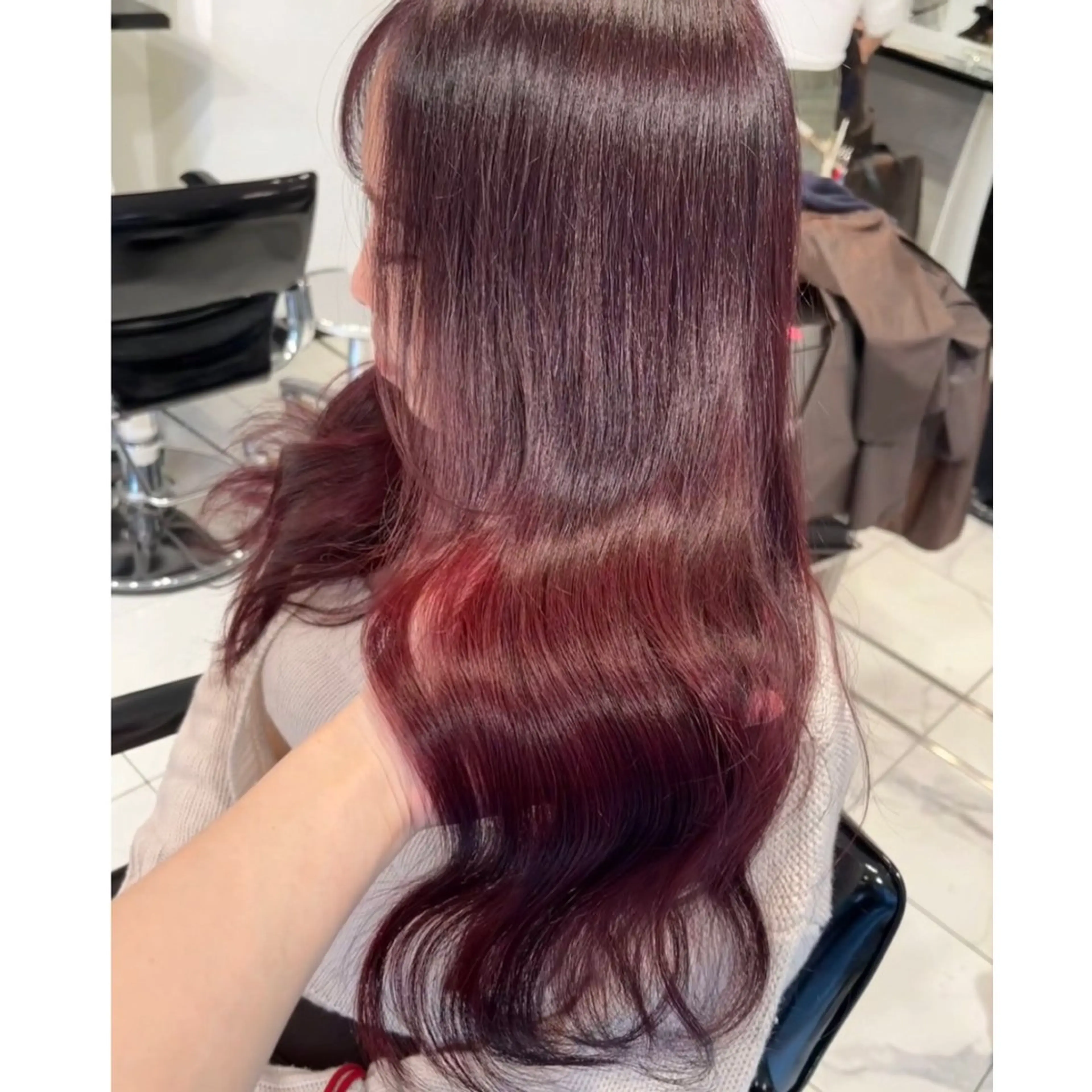 ロング カラー ブリーチ ヘアカラー miyu /トレンド カラー×艶髪のヘアスタイル