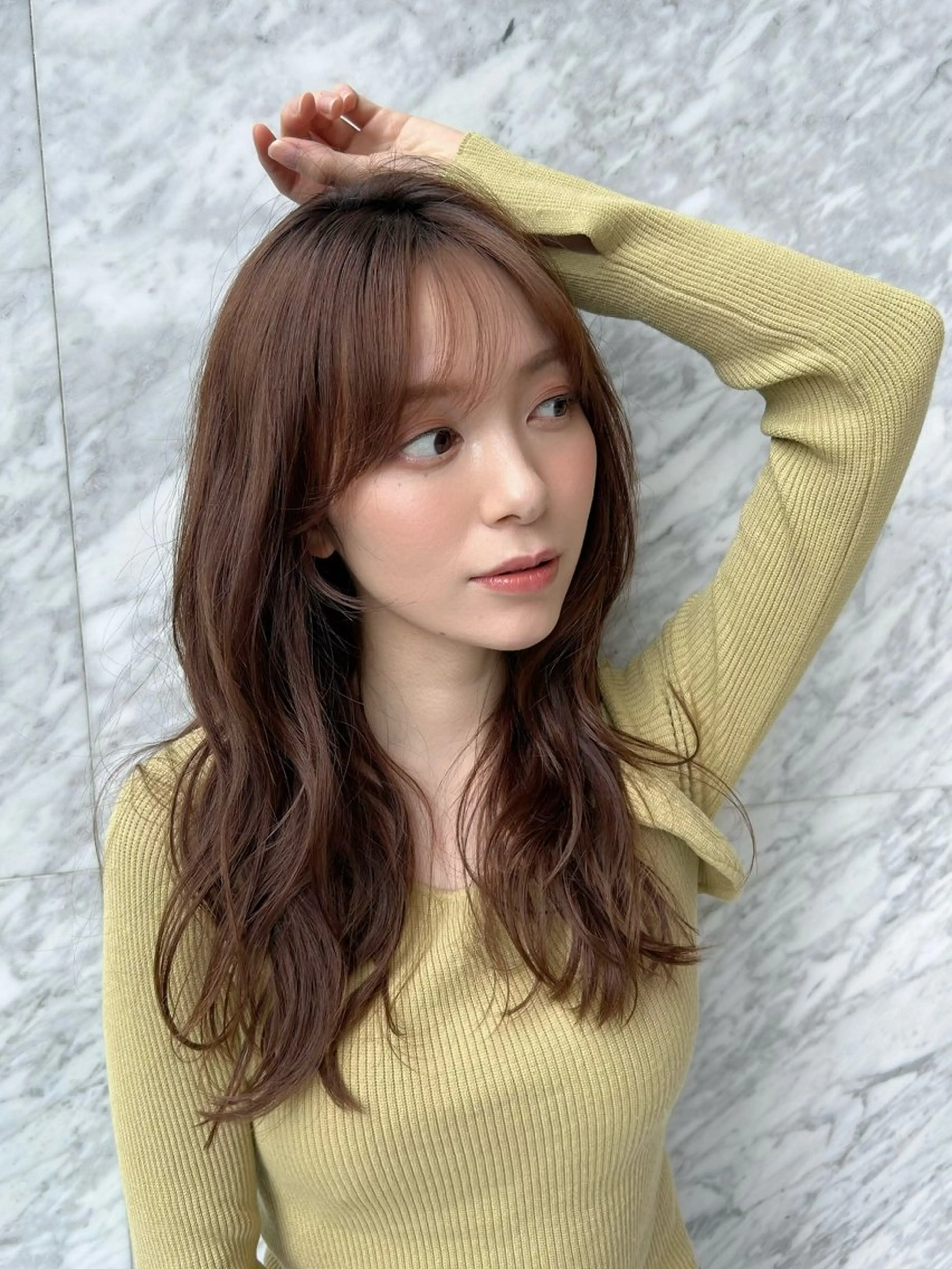 セミロング カラー レイヤーカット カット ヘアカラー トリートメント 髙木美緒🌿 レイヤー/アレンジのヘアスタイル