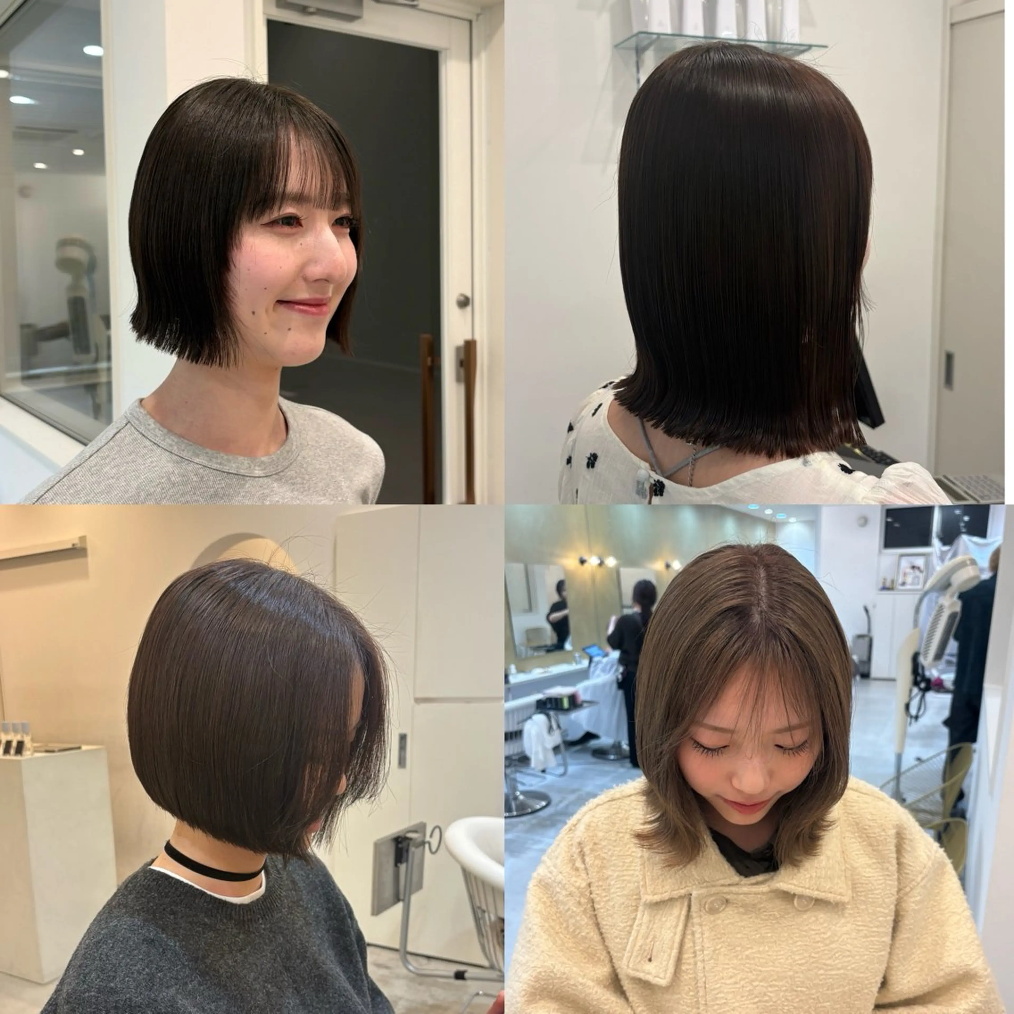 ショート ボブレイヤー ボブ くびれヘア レイヤーカット カット 加賀谷 乙葉のヘアスタイル