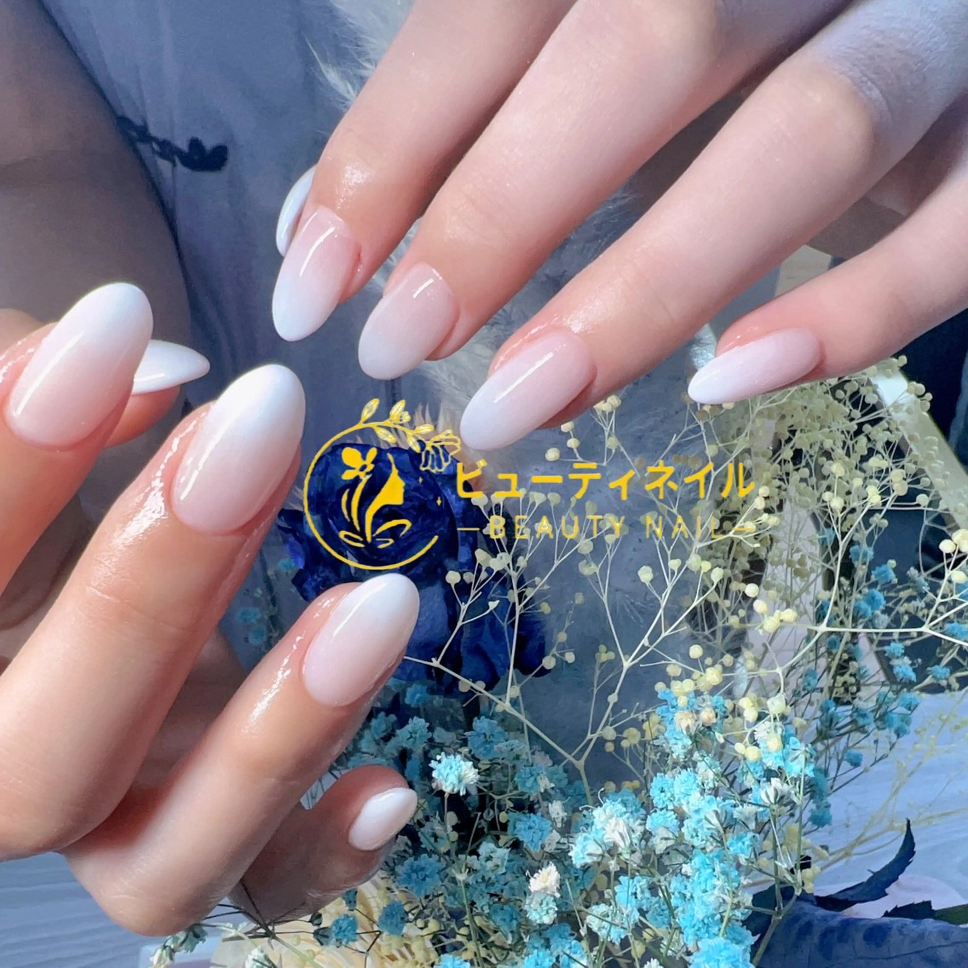ネイル 長さ出し ジェルネイル Moonstone Salonのネイルデザイン