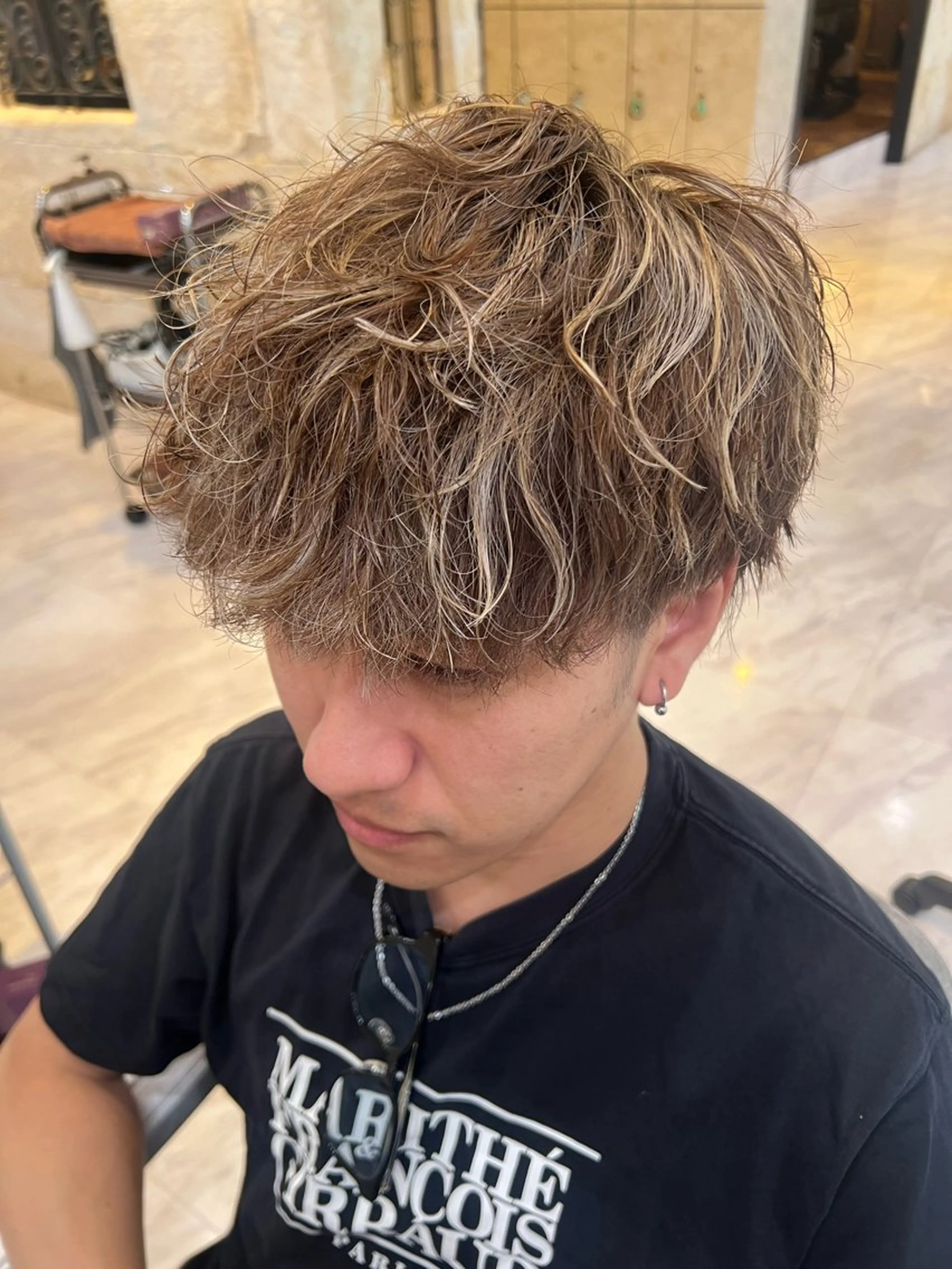 カラー パーマ メンズ カット ヘアカラー 大人デザイン 🍃MORIKA🍃のヘアスタイル