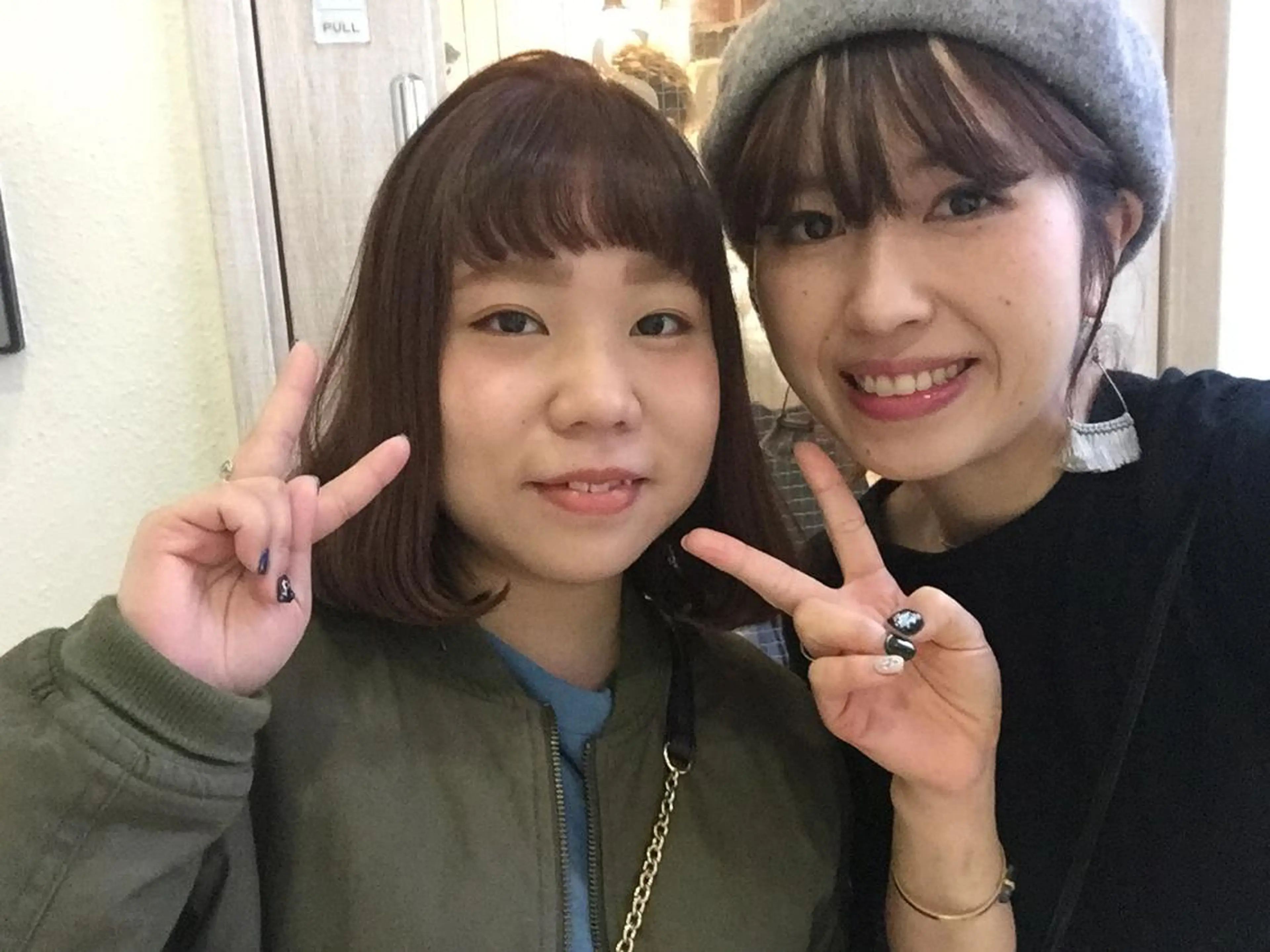 ミディアム カラー パーマ ヘアアレンジ クボキ サヤのヘアスタイル