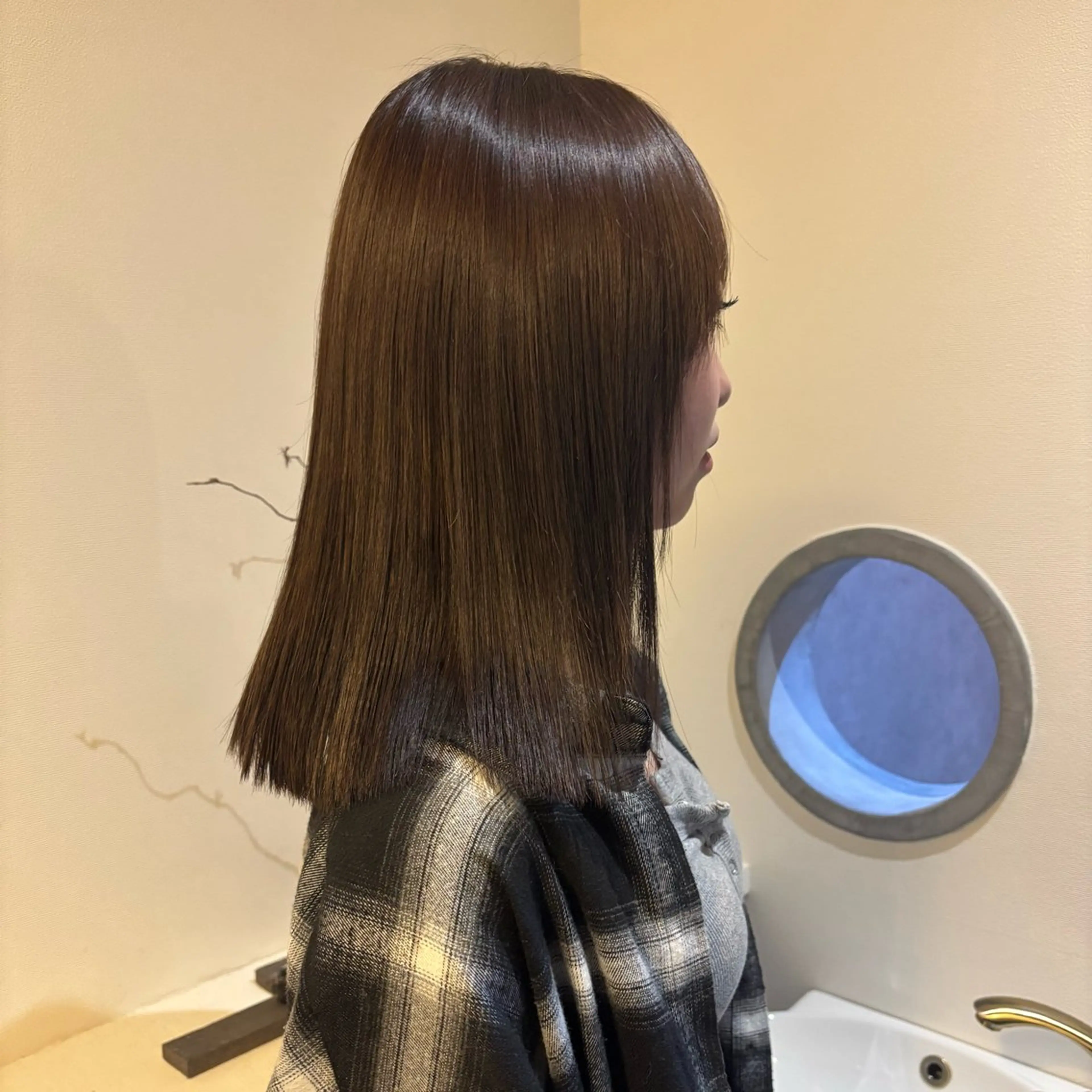 ミディアム カラー ヘアカラー 大原 颯隼のヘアスタイル