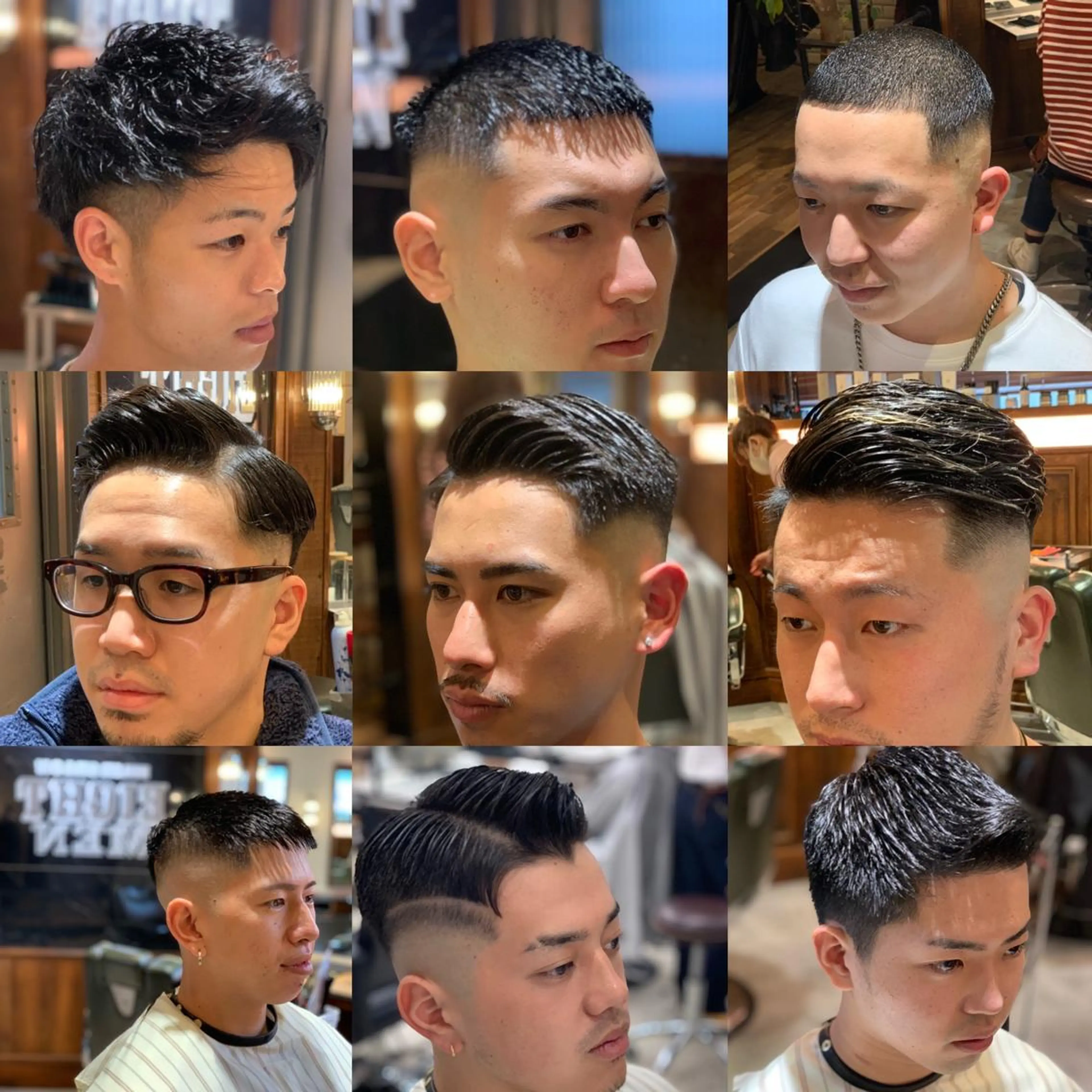 メンズカット(グリース、ジェル仕上げ)簡易スパシャンプー＋500円ミドルフェード以上+500円の写真