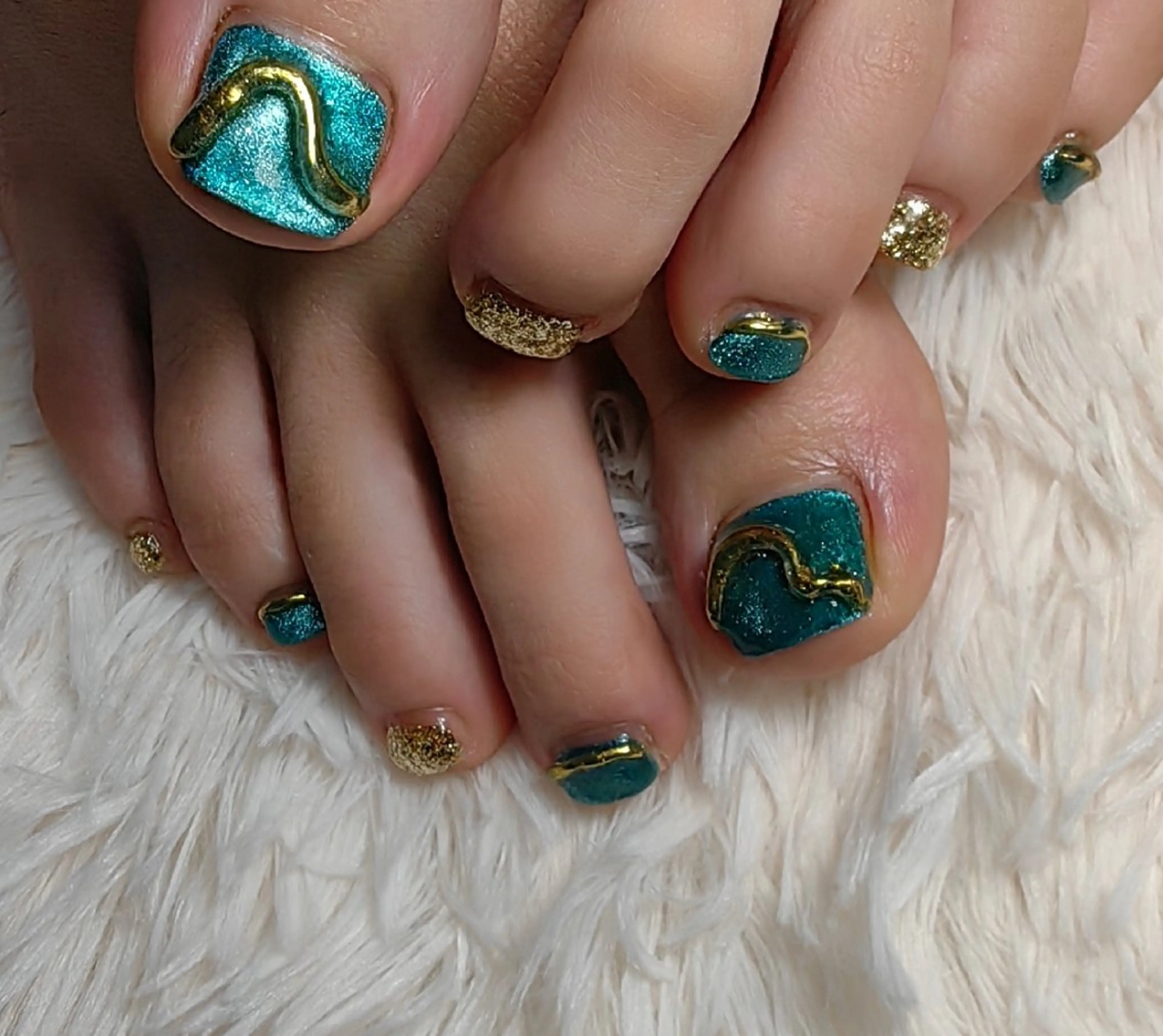 ネイル マグネットネイル ミラーネイル フットネイル reve あやののネイルデザイン