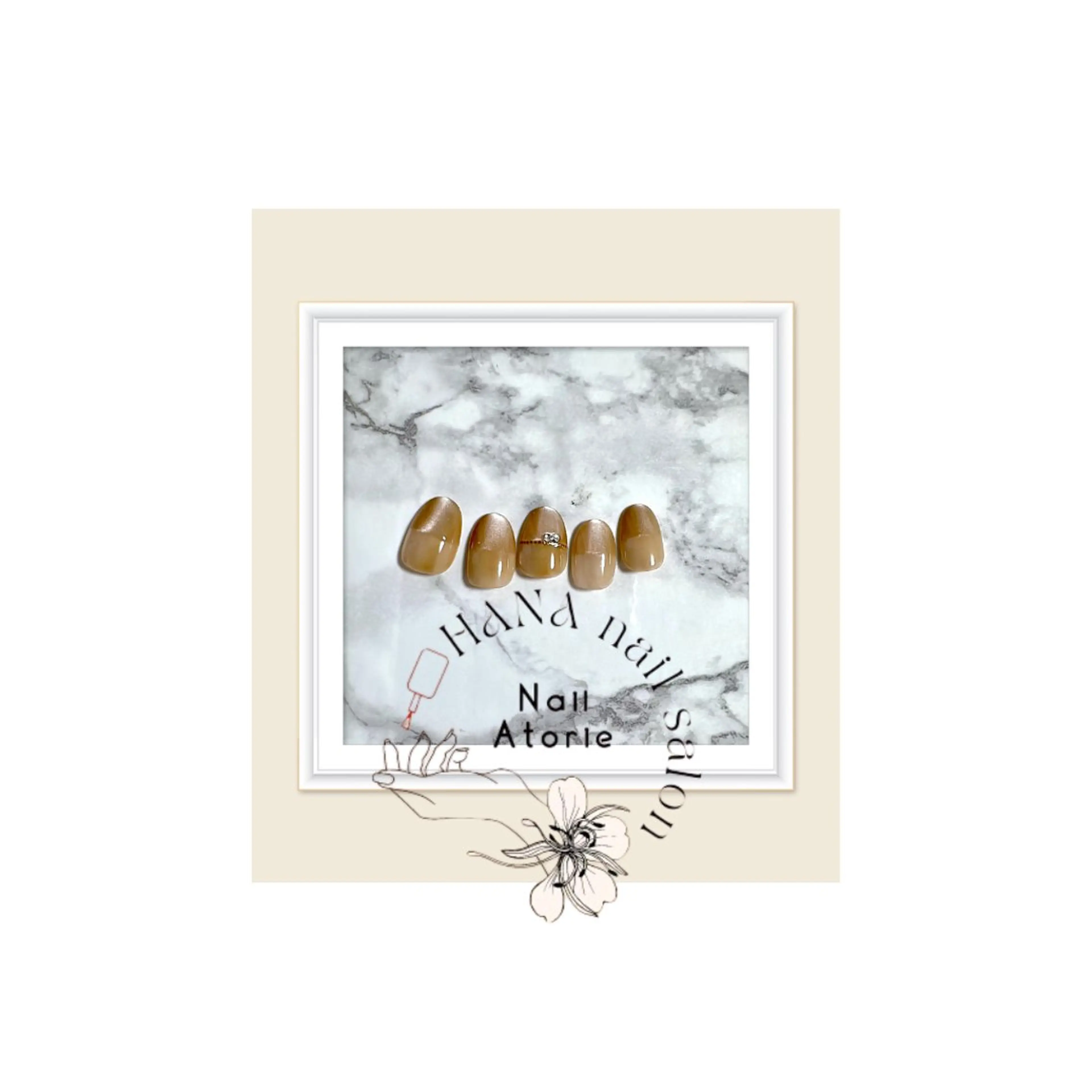 ネイル マグネットネイル ハンドネイル HaNA 　nail salonのネイルデザイン