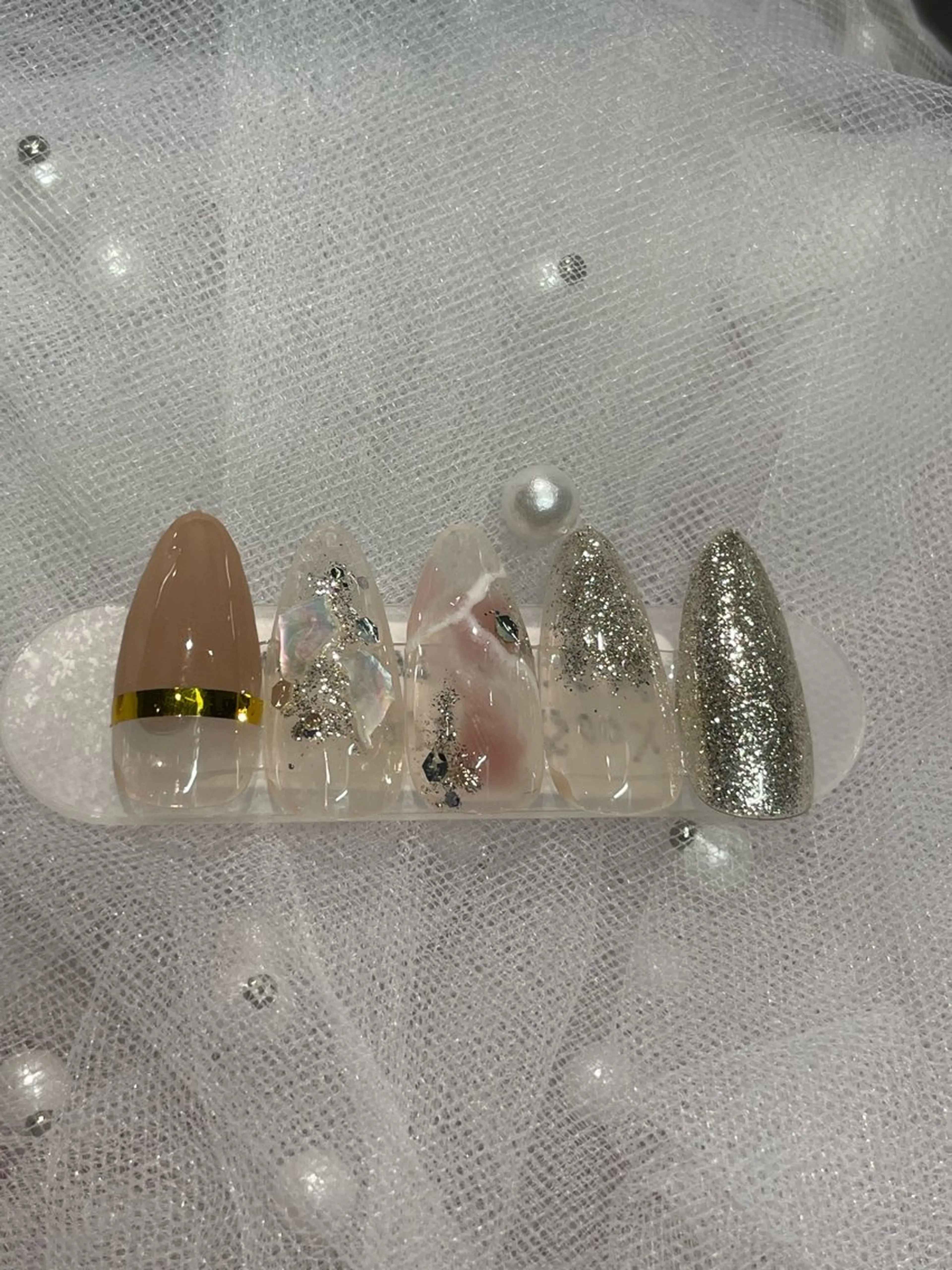 ネイル 大理石ネイル(マーブル) I-nail Moeのネイルデザイン