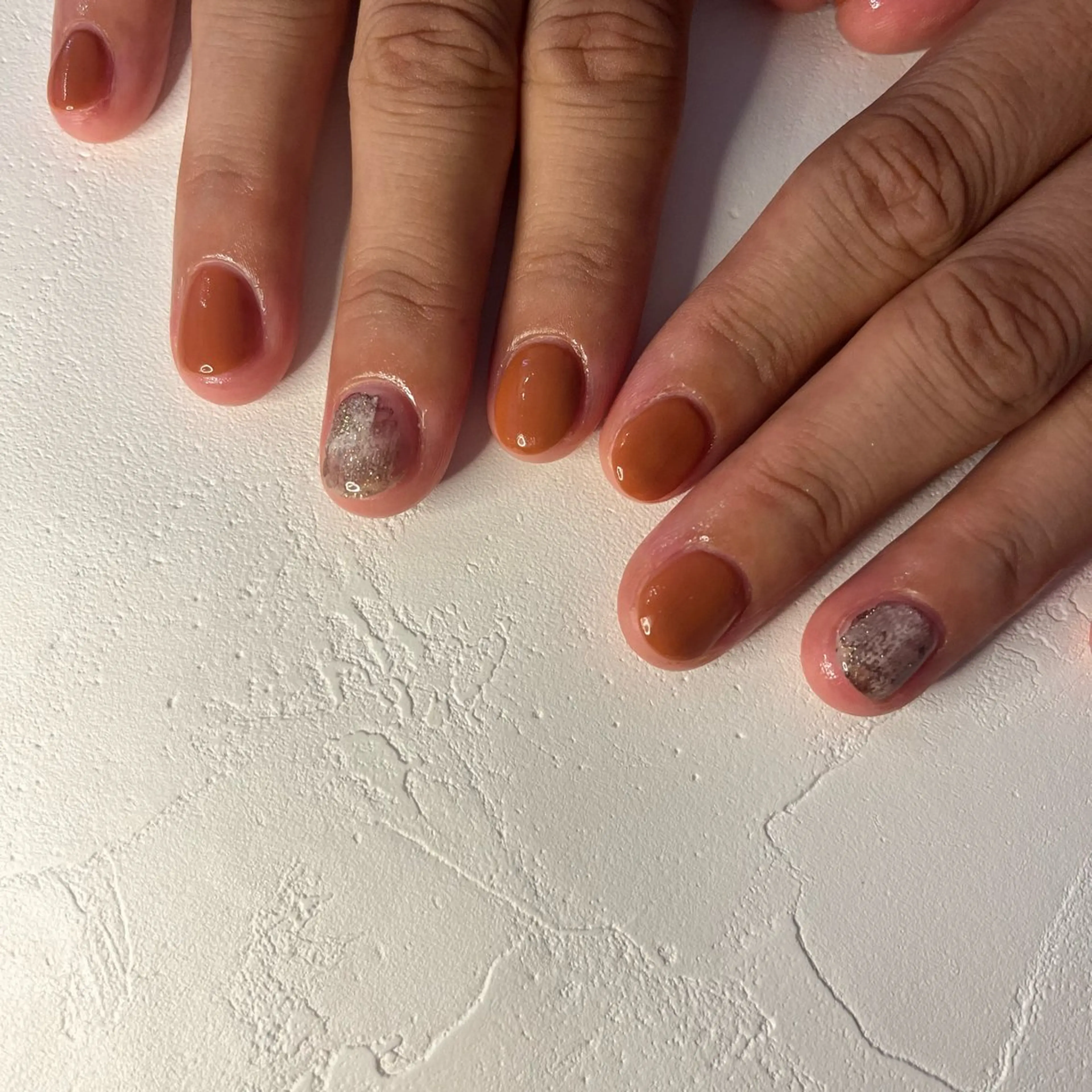 ネイル ジェルネイル ワンカラーネイル パラジェル ハンドネイル nail slow.のネイルデザイン