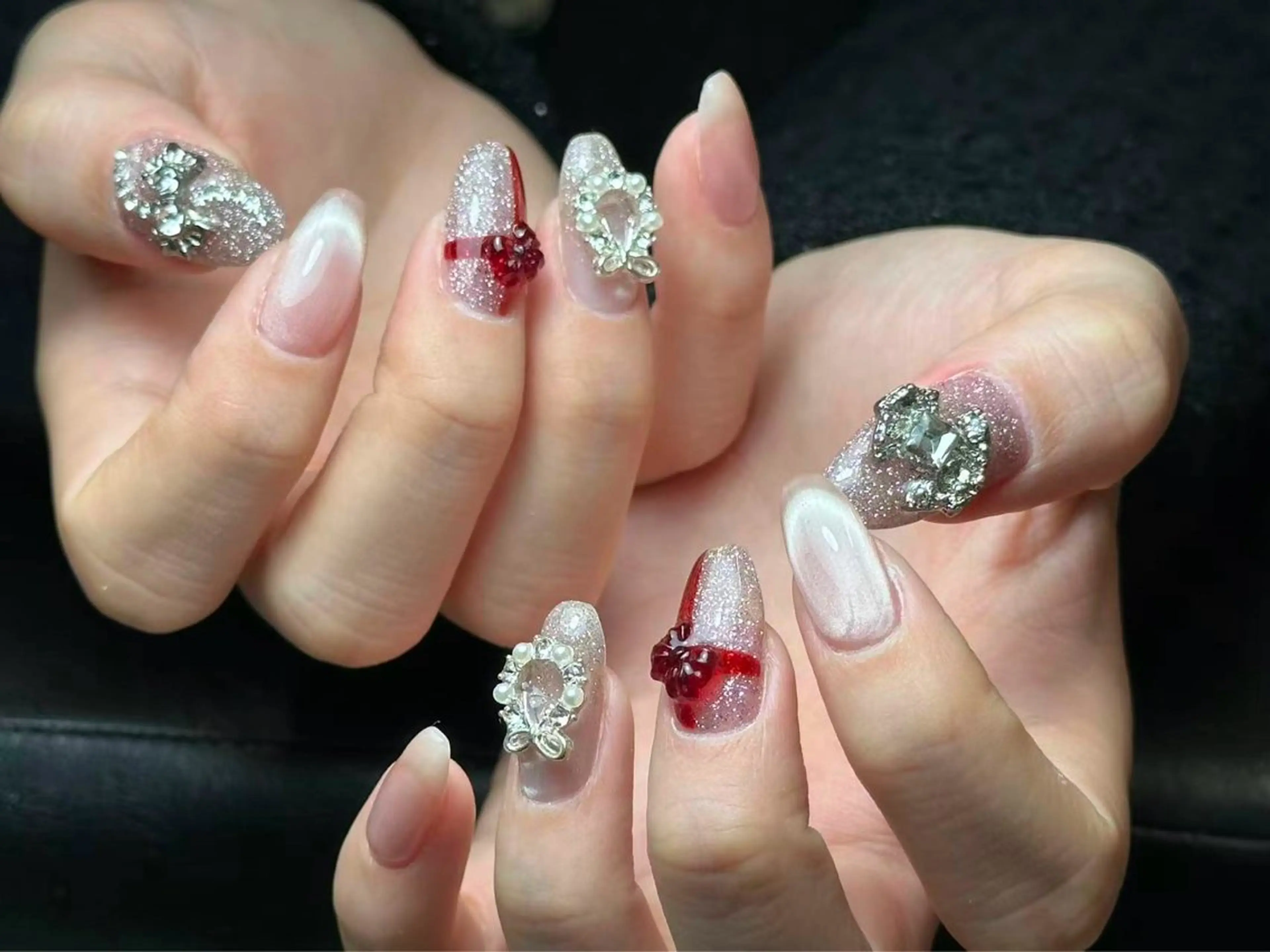 ネイル アートネイル 韓国ネイル 持ち込み ニュアンスネイル ワンカラーネイル イブ ネイリのネイルデザイン