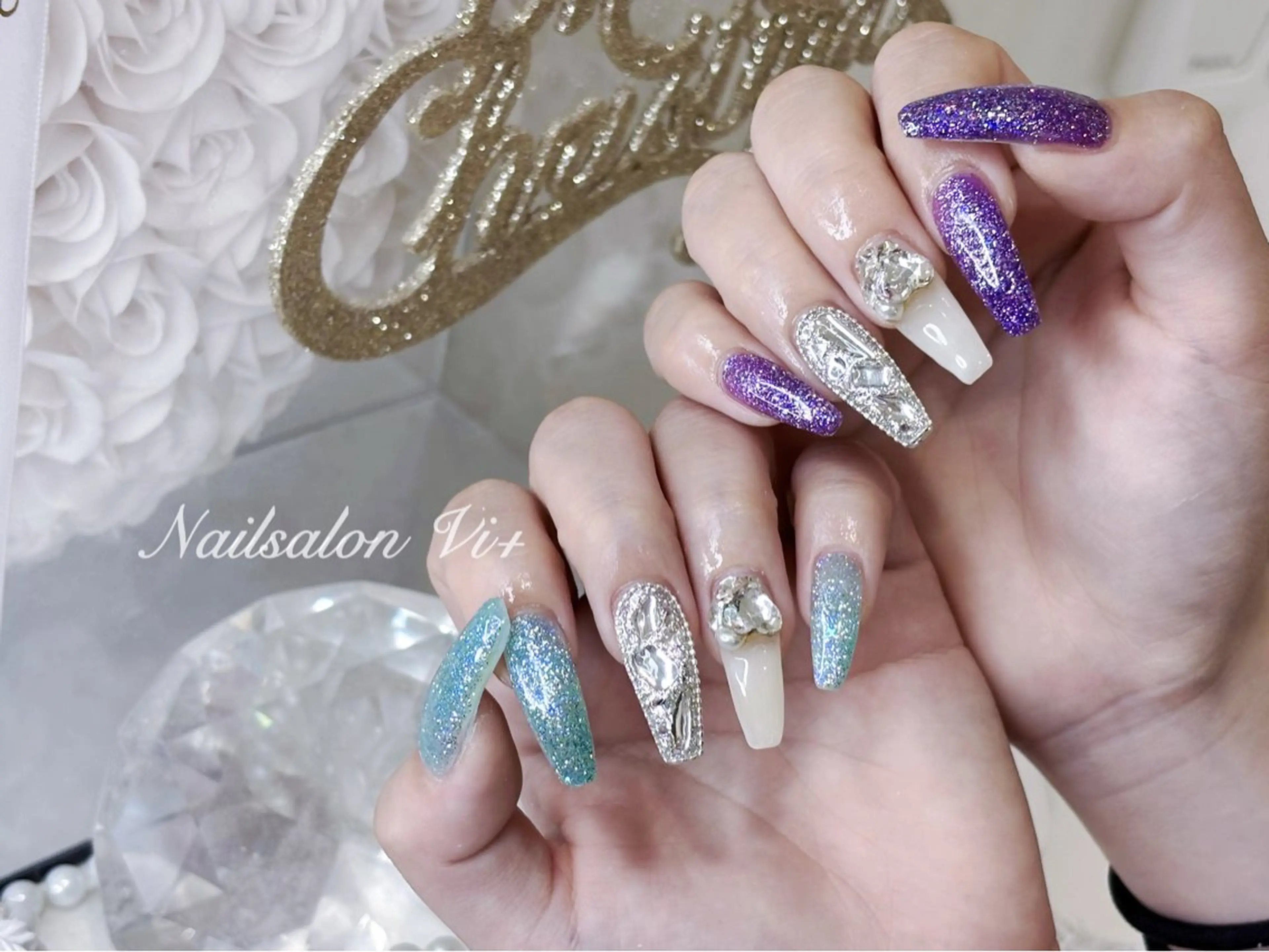 ネイル ハンドネイル Nailsalon Vi+ももか🩷のネイルデザイン