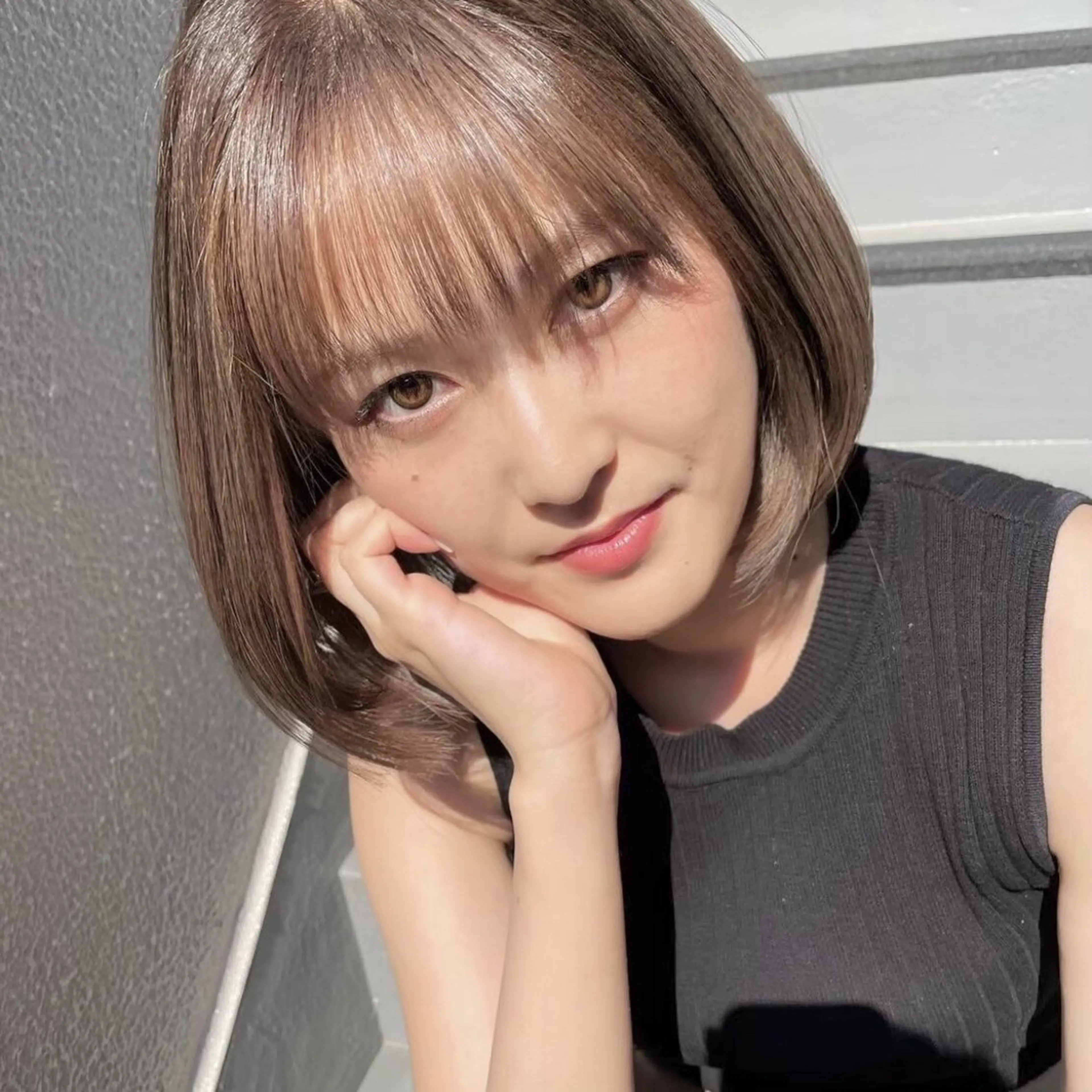 ミディアム 美髪矯正/髪質改善/ Hirotoのヘアスタイル