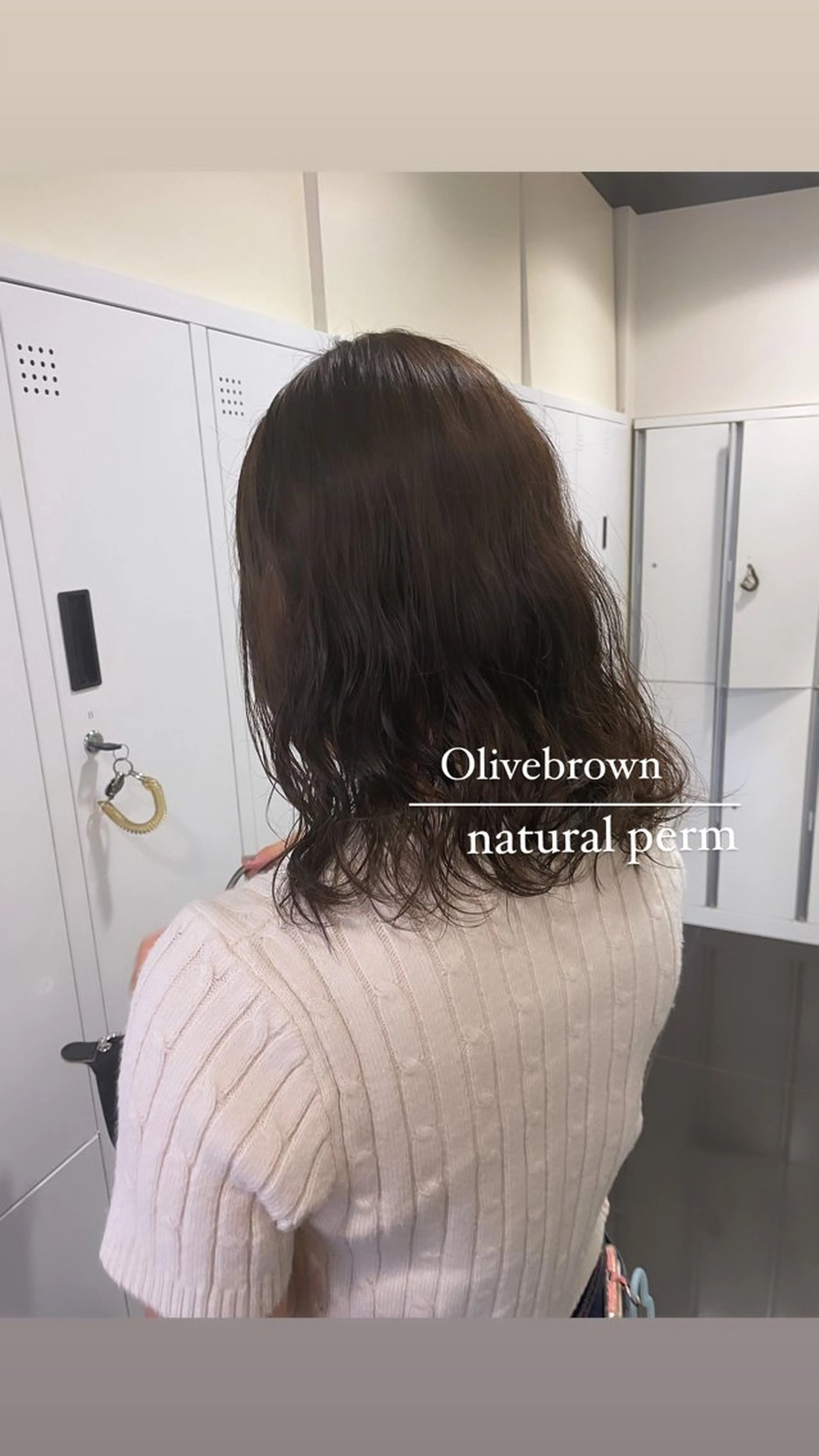 セミロング カラー パーマ カット ヘアカラー パーマ ボブ/透明感 カラー /風花のヘアスタイル