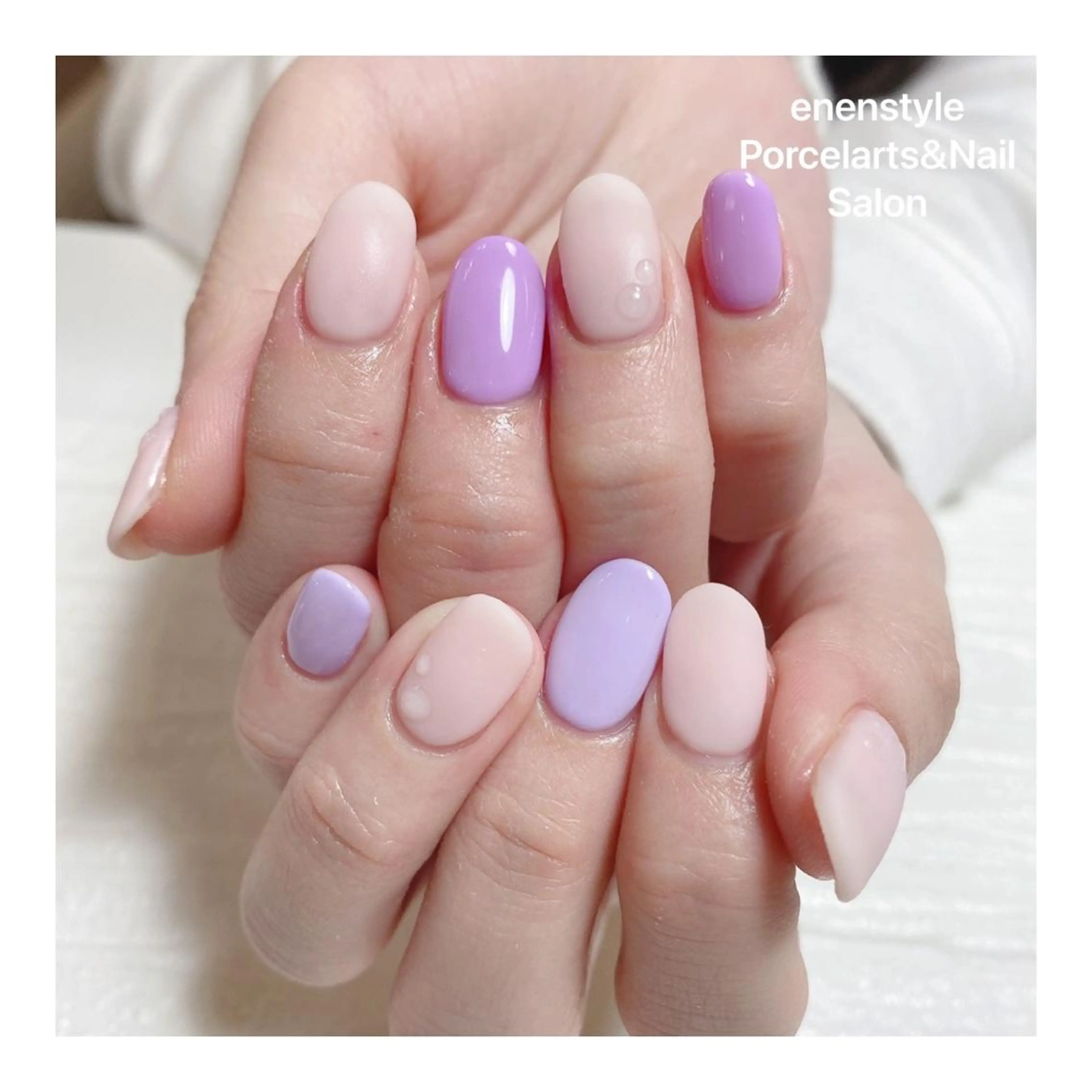 ミディアム ネイル ハンドネイル 👑enen style👑のネイルデザイン