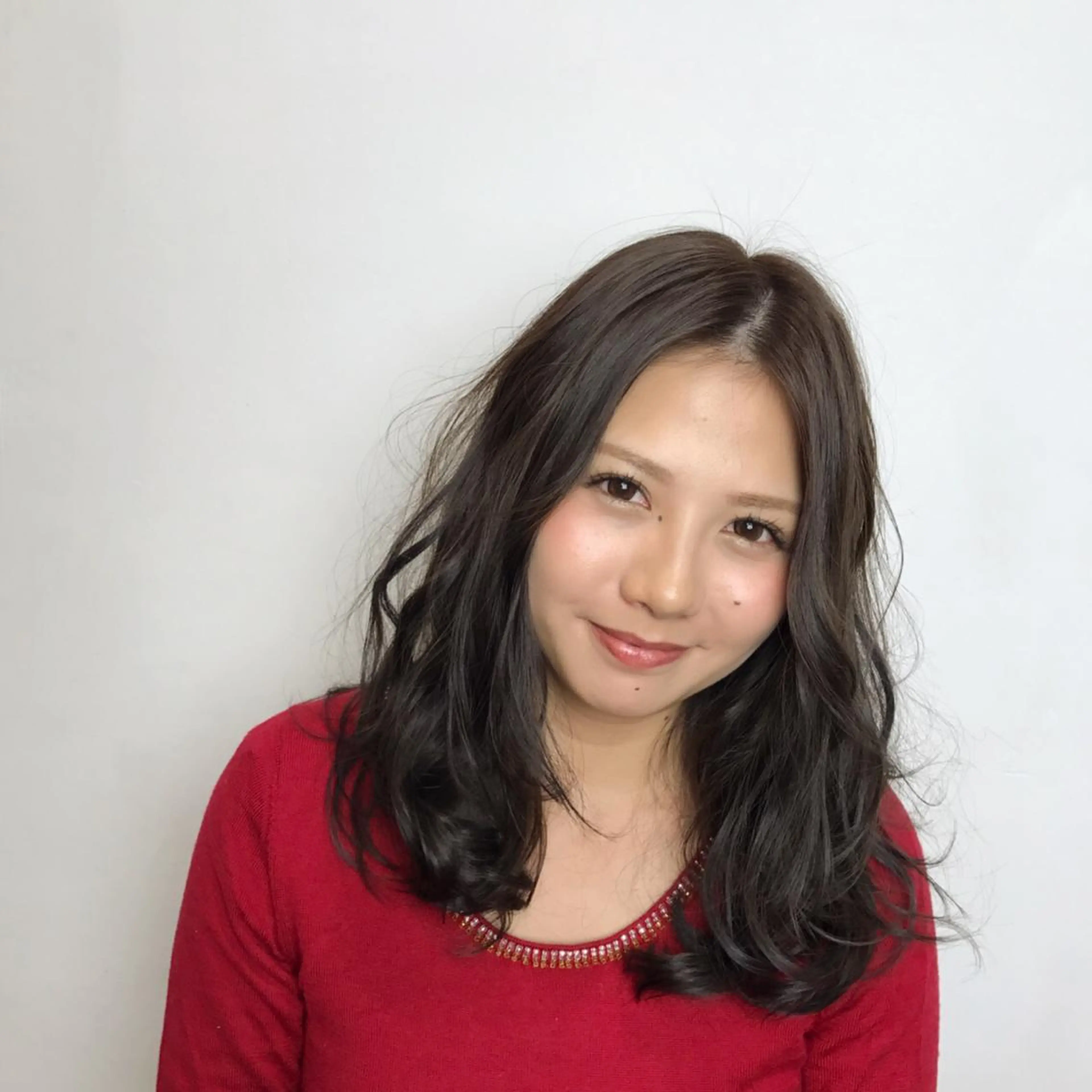 ミディアム セミロング ロング カラー パーマ ミディアムパーマ セミロングパーマ デジタルパーマ メンズカット特化柏駅 徒歩3分LOUのヘアスタイル