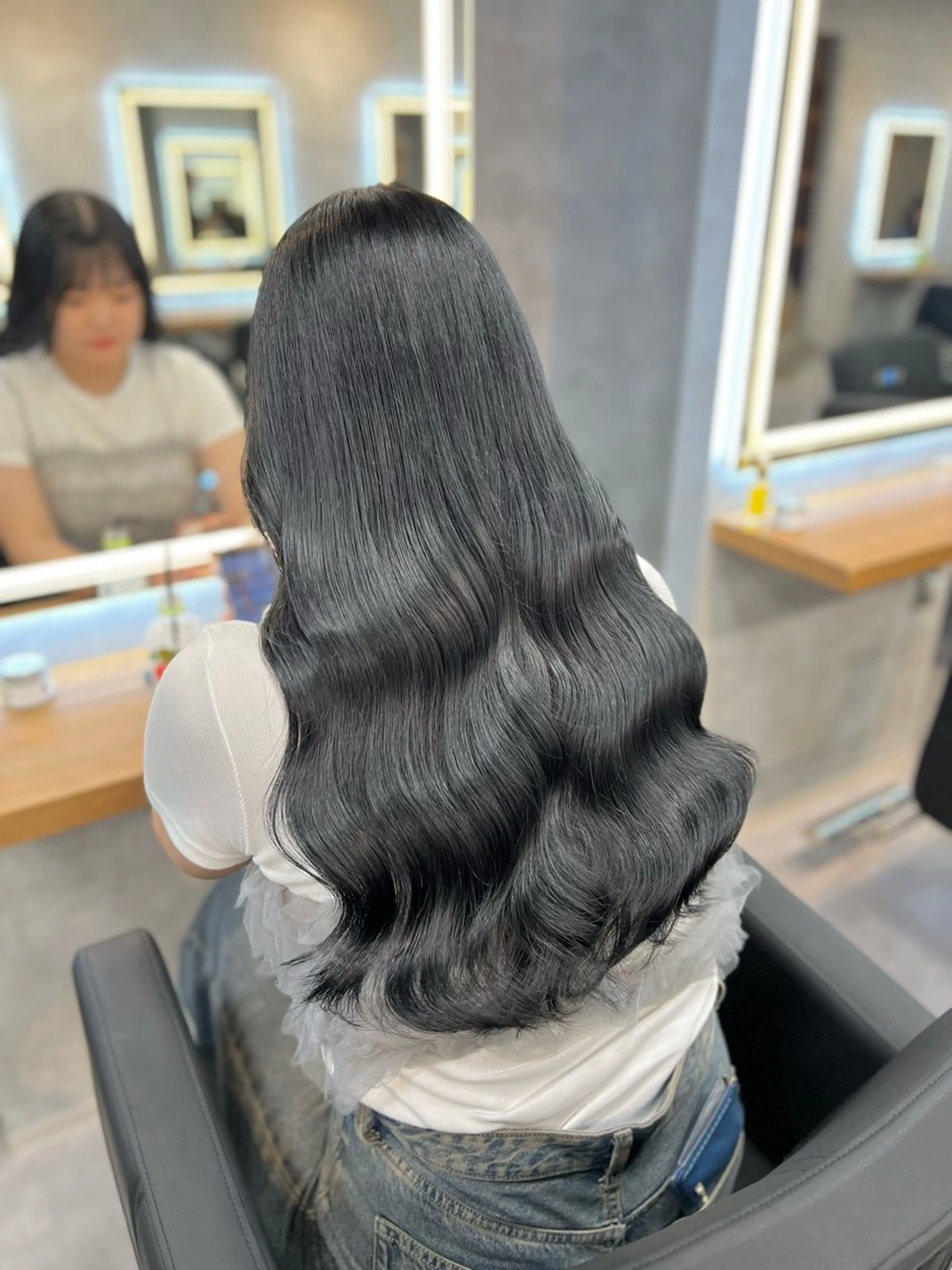 セミロング カラー 髪質改善 ヘアカラー トリートメント ヘッドスパ ヘアセット カラー指名NO.1 🌈Neneのヘアスタイル