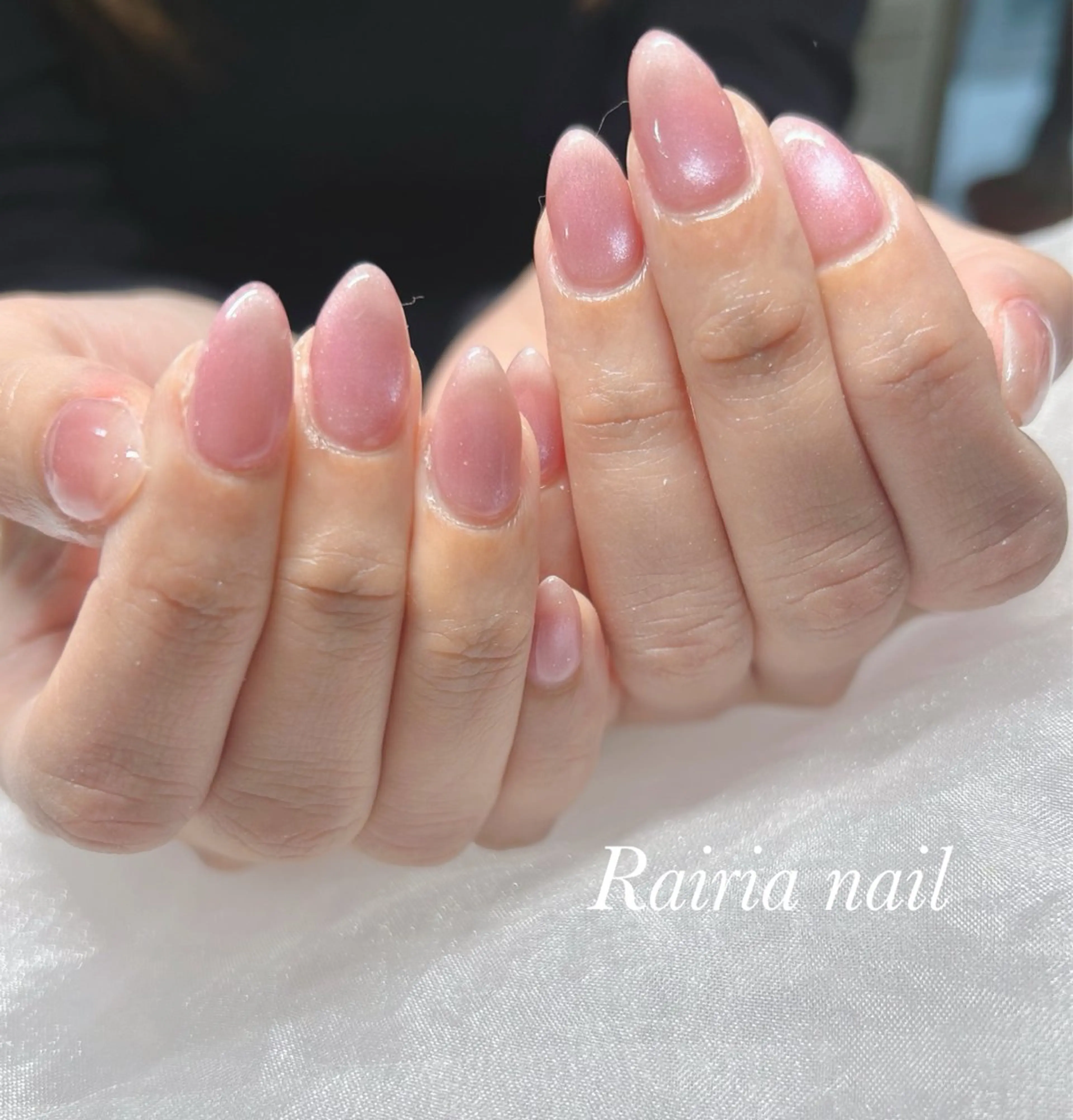 ネイル ピンク ハンドネイル Rairia nail所属・Rairianail 室橋舞のネイルデザイン