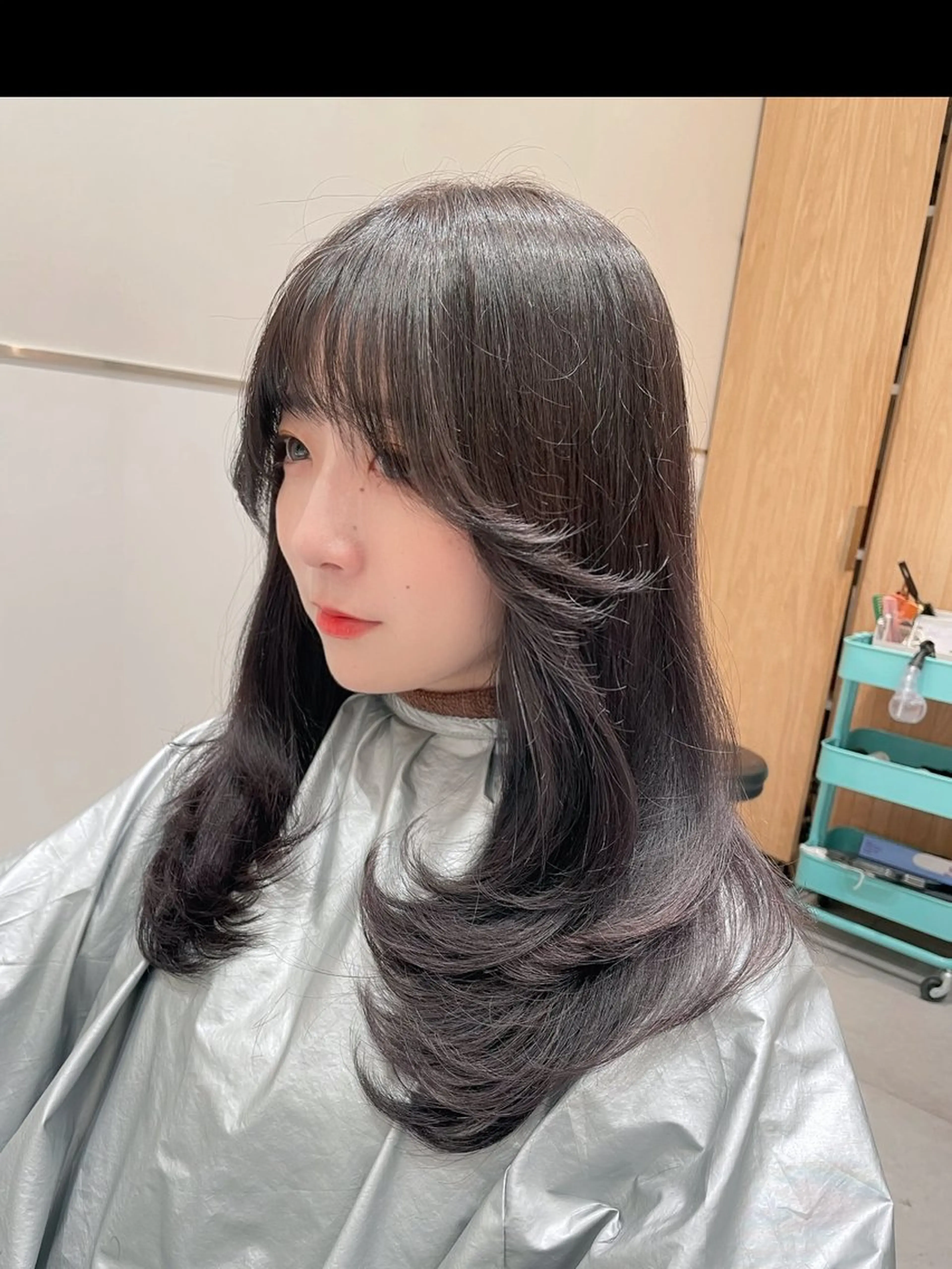 ロング レイヤーカット/透明 感カラー🐬永井瑠栞のヘアスタイル