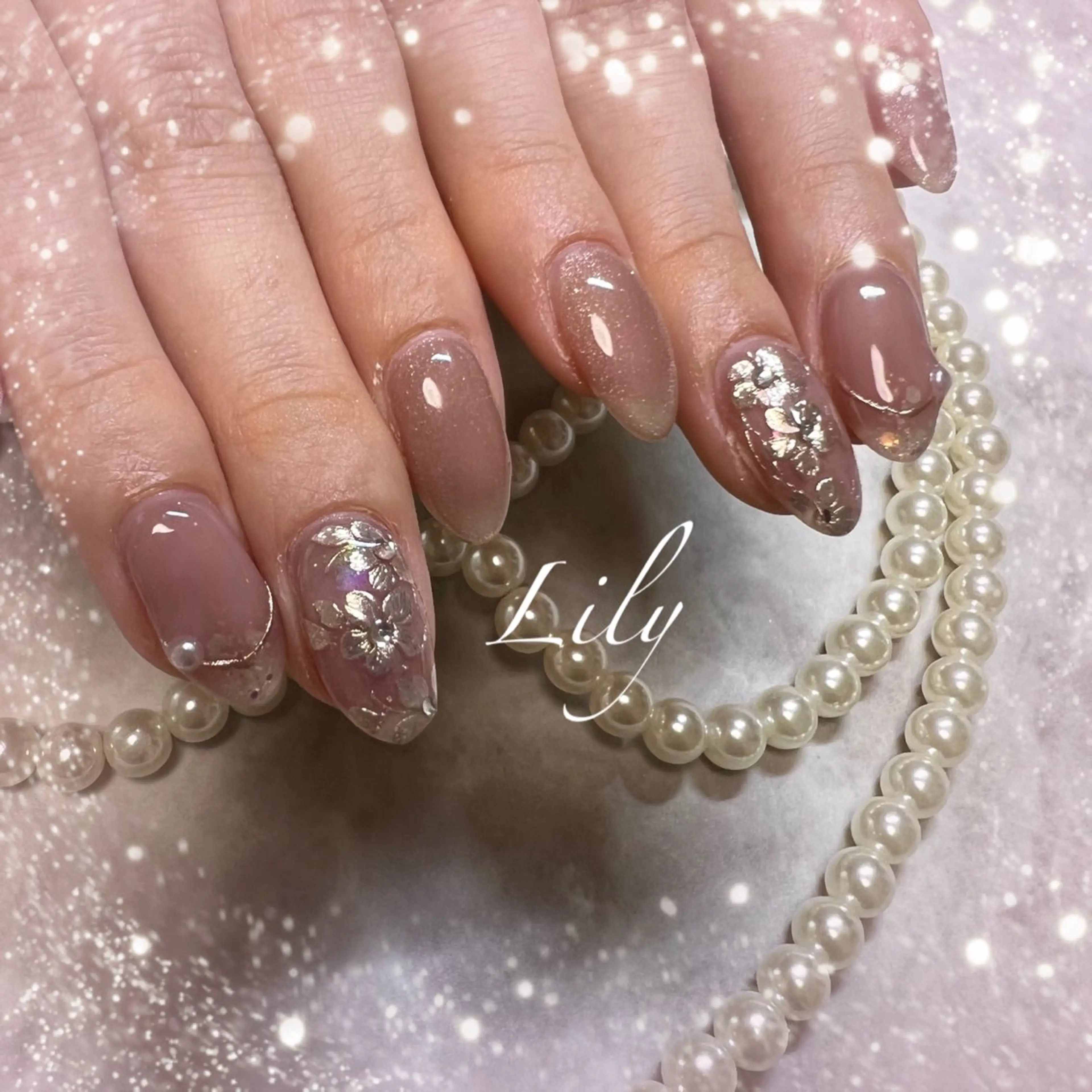ネイル ハンドネイル Lily*nail 🌻Mii🌻のネイルデザイン