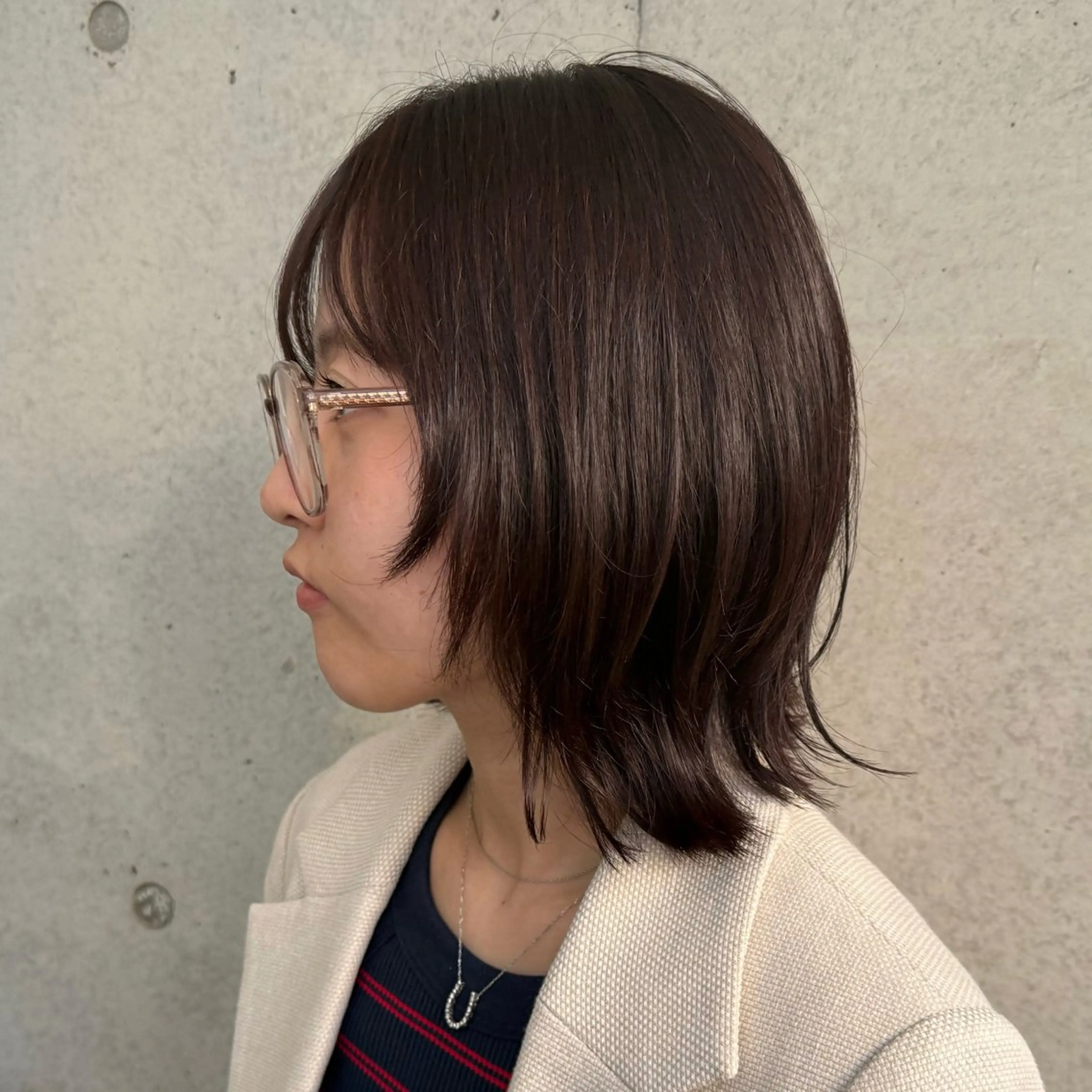 ショート ボブレイヤー ボブ 顔周りカット レイヤーカット 🩶 AIRA / 透明感カラー 🩶のヘアスタイル