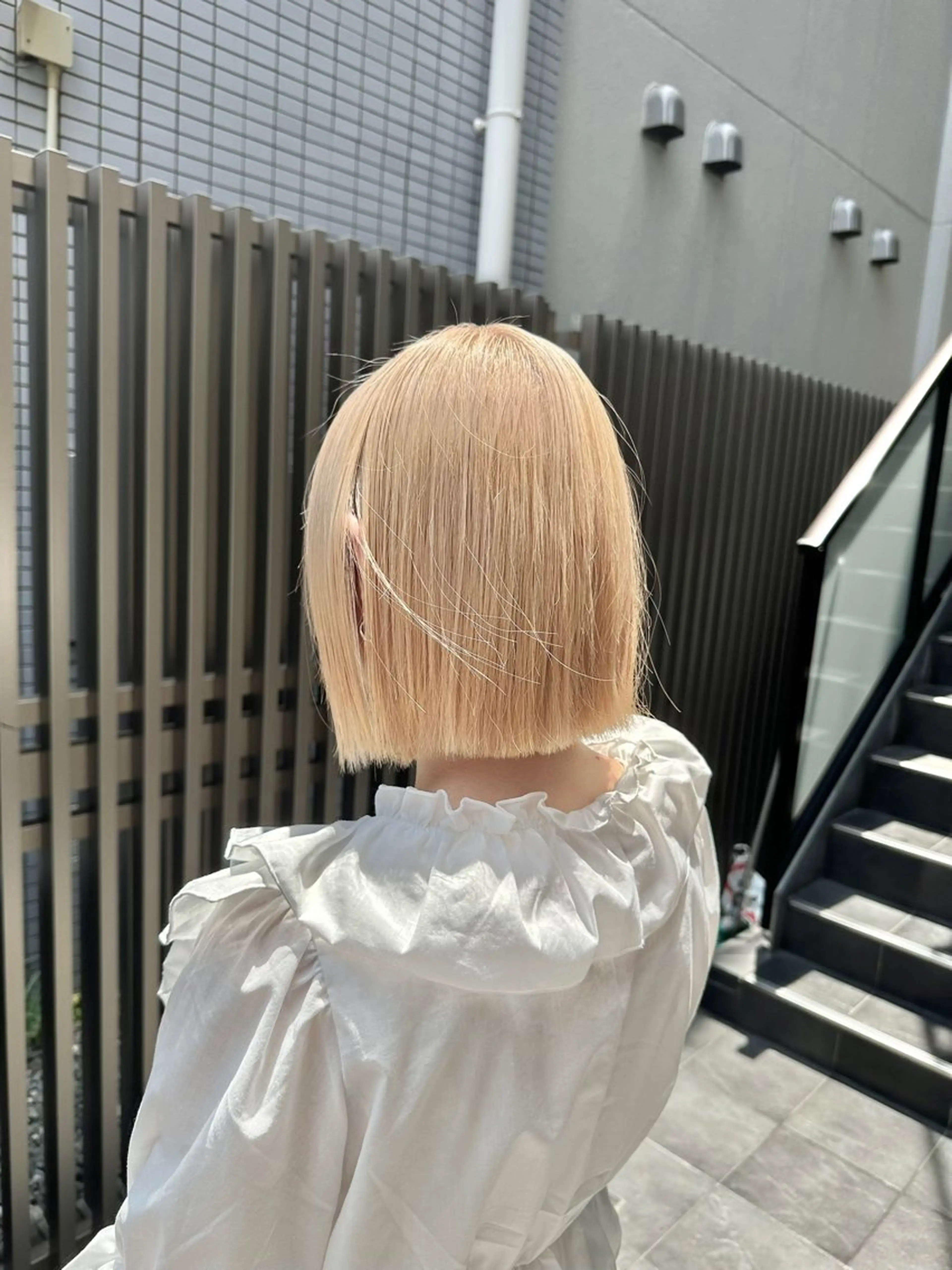 ショート カット ヘアカラー 柔らかいハイトーン/ kizunaのヘアスタイル