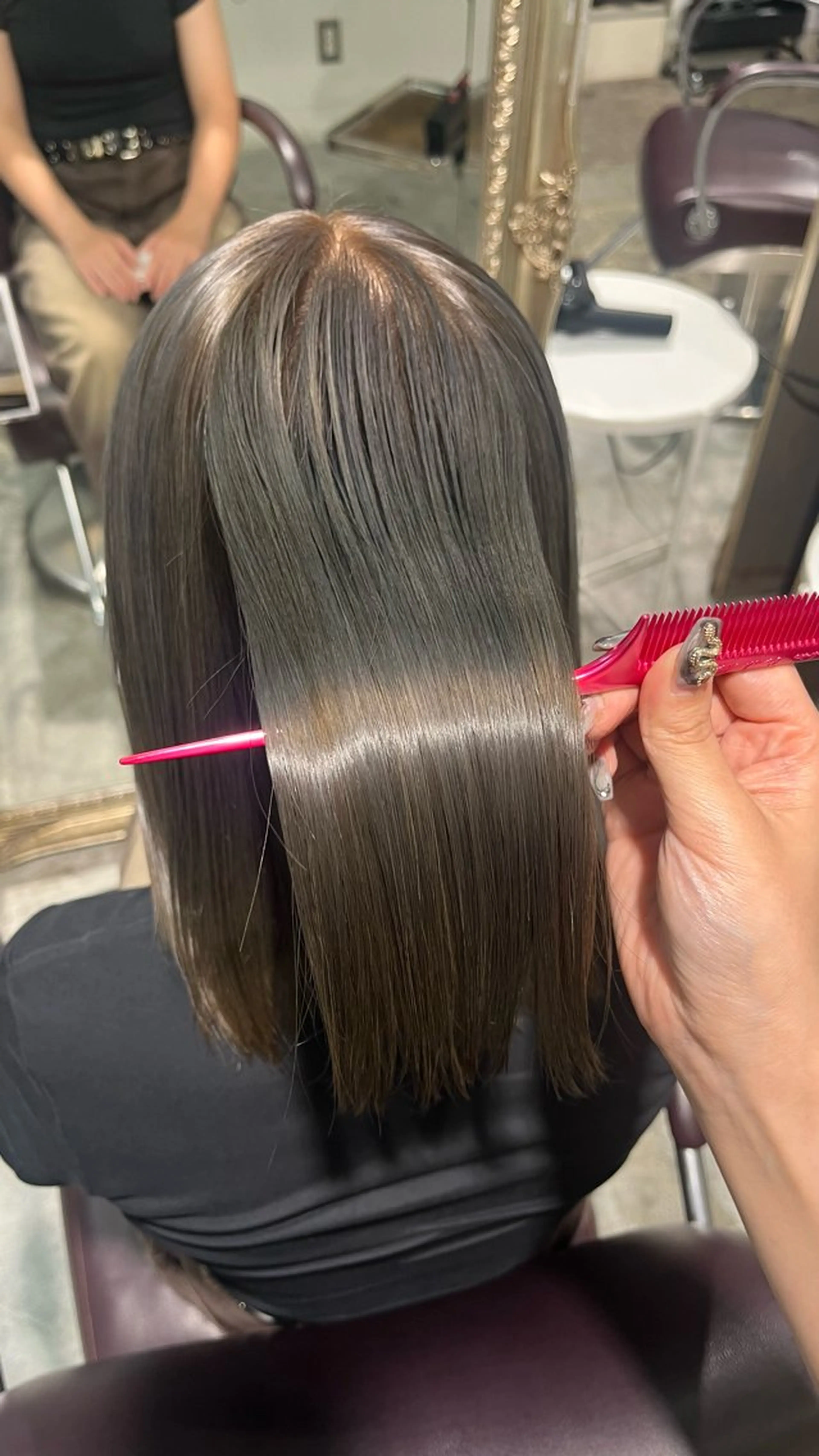 ロング カラー ヘアカラー トリートメント 🎀暖色カラー/ ハナ🎀のヘアスタイル