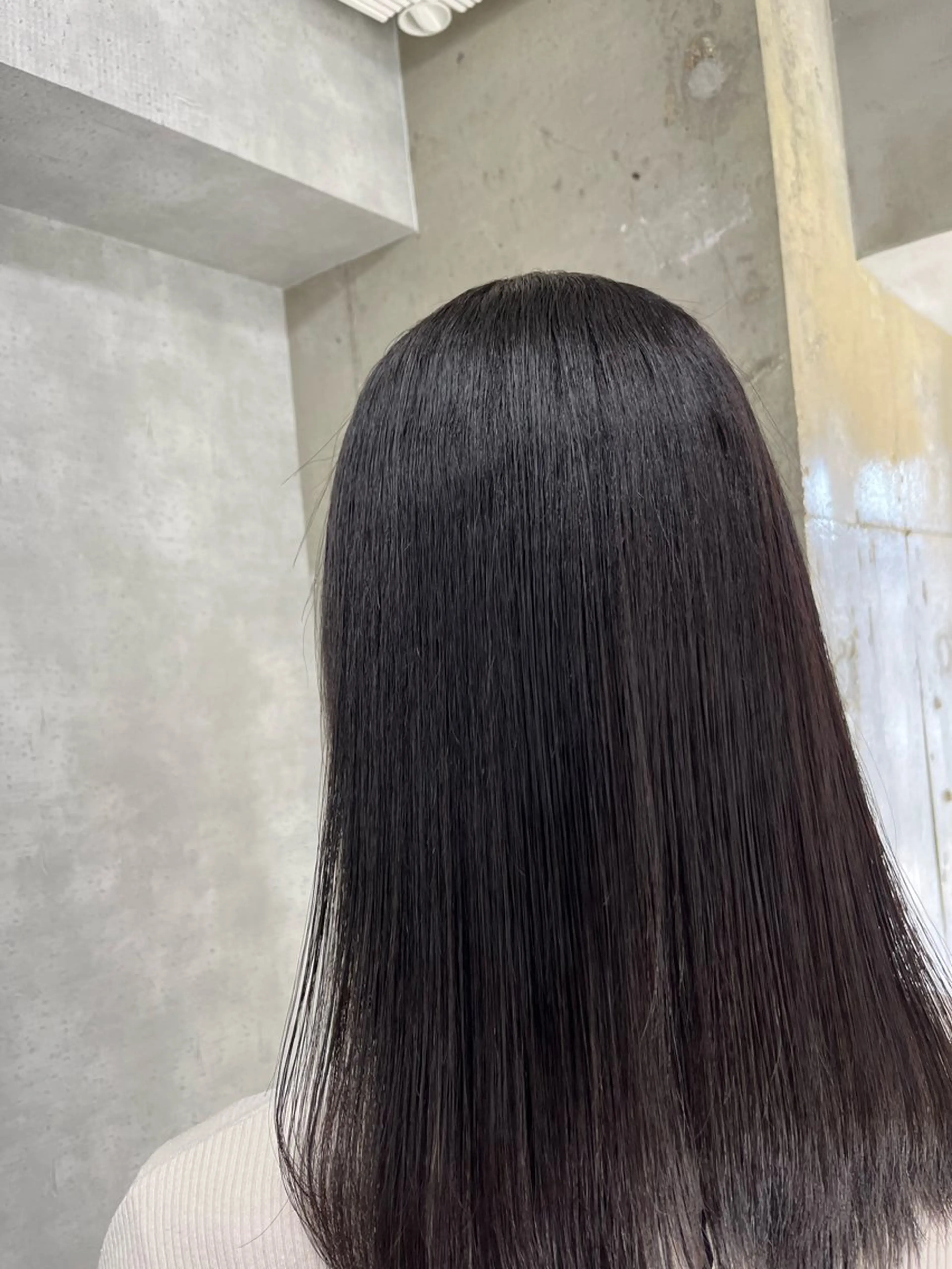 セミロング パーマ 縮毛矯正 anon Loemのヘアスタイル