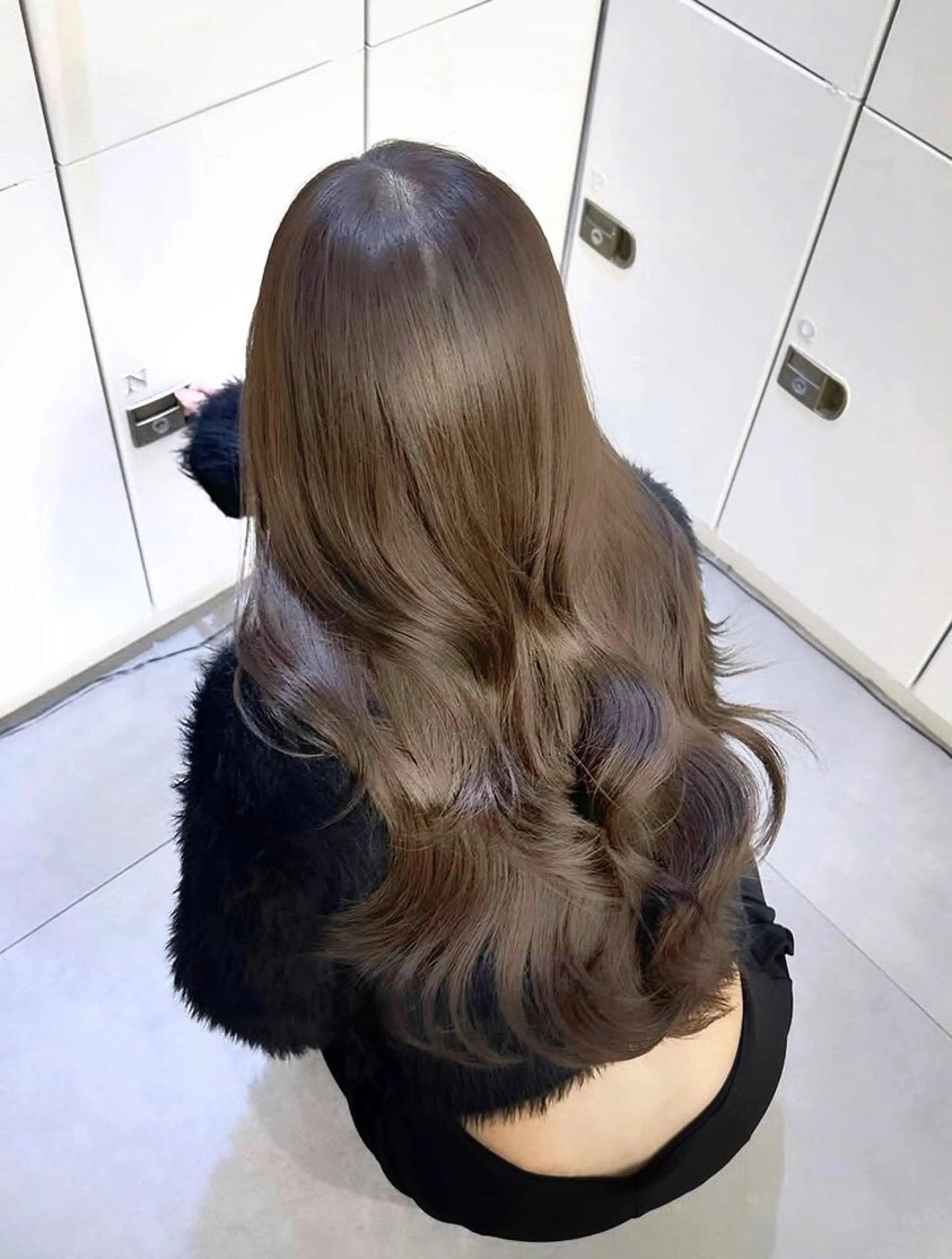 ロング カット ヘアカラー 盛れるヘア♡ 韓国Styleのヘアスタイル