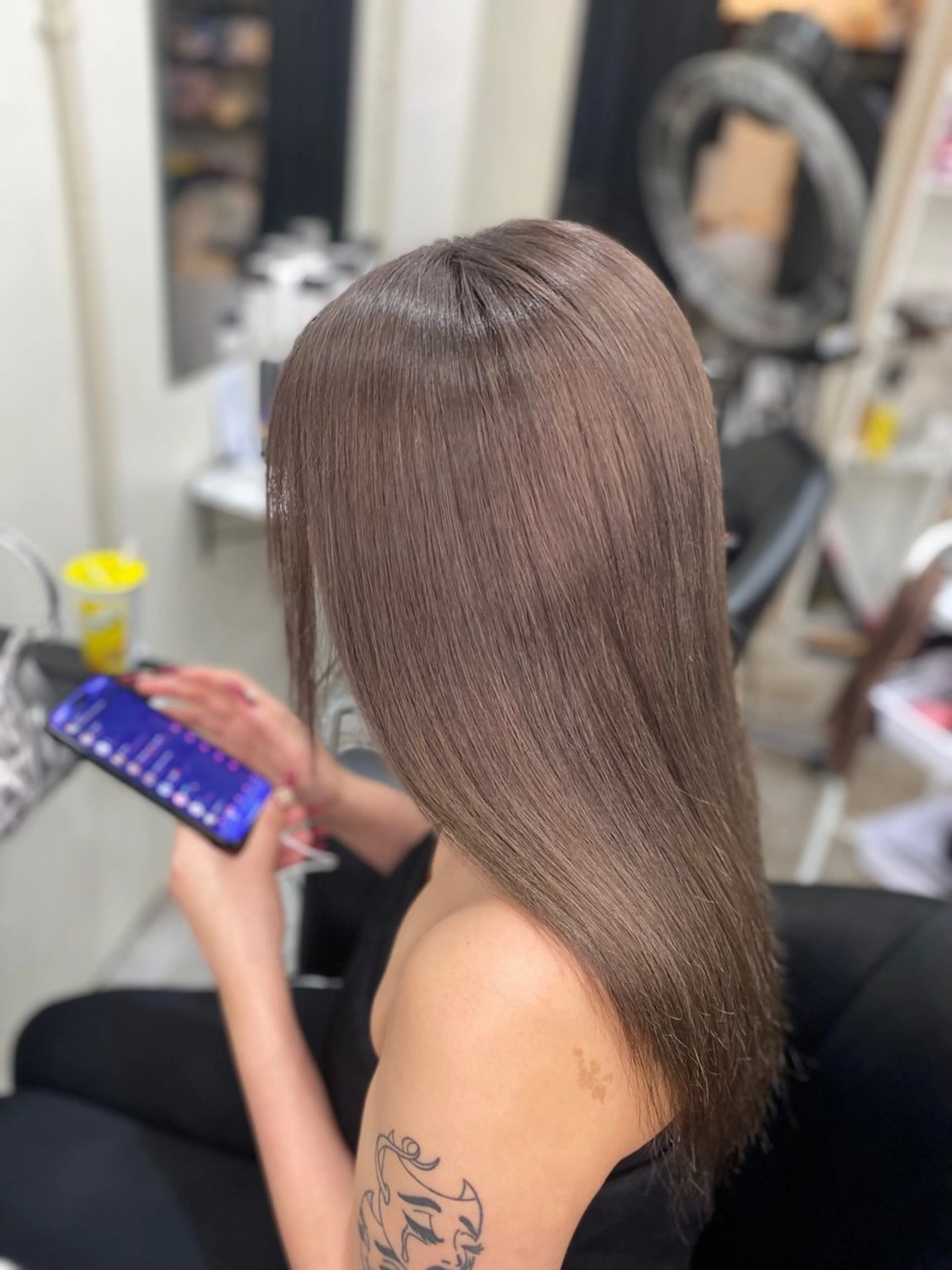 セミロング カラー 魅力引き出しヘア🐾 るくものヘアスタイル