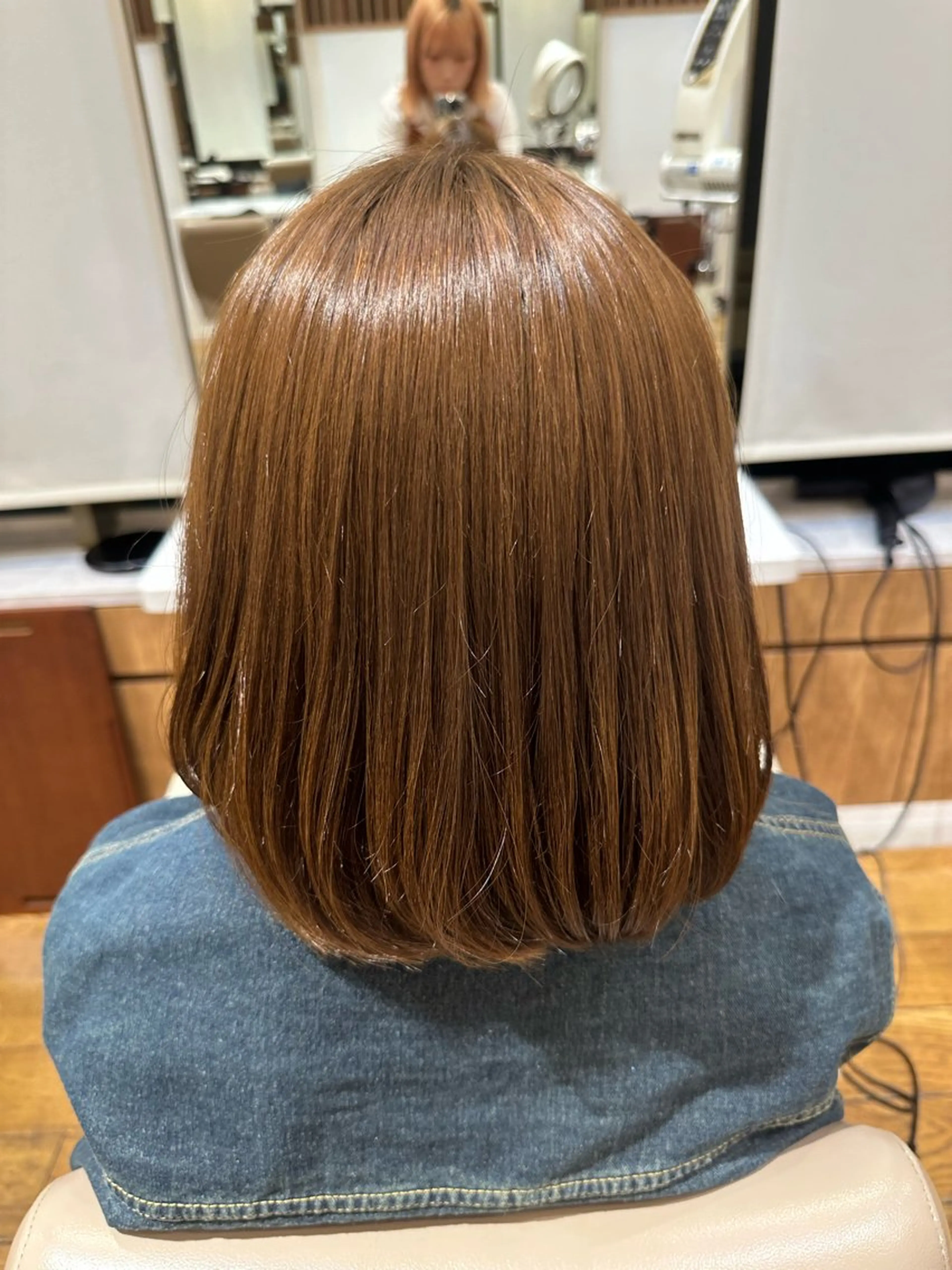 ミディアム カラー ブリーチ ブリーチなしカラー ヘアカラー 池見 円花🌷のヘアスタイル