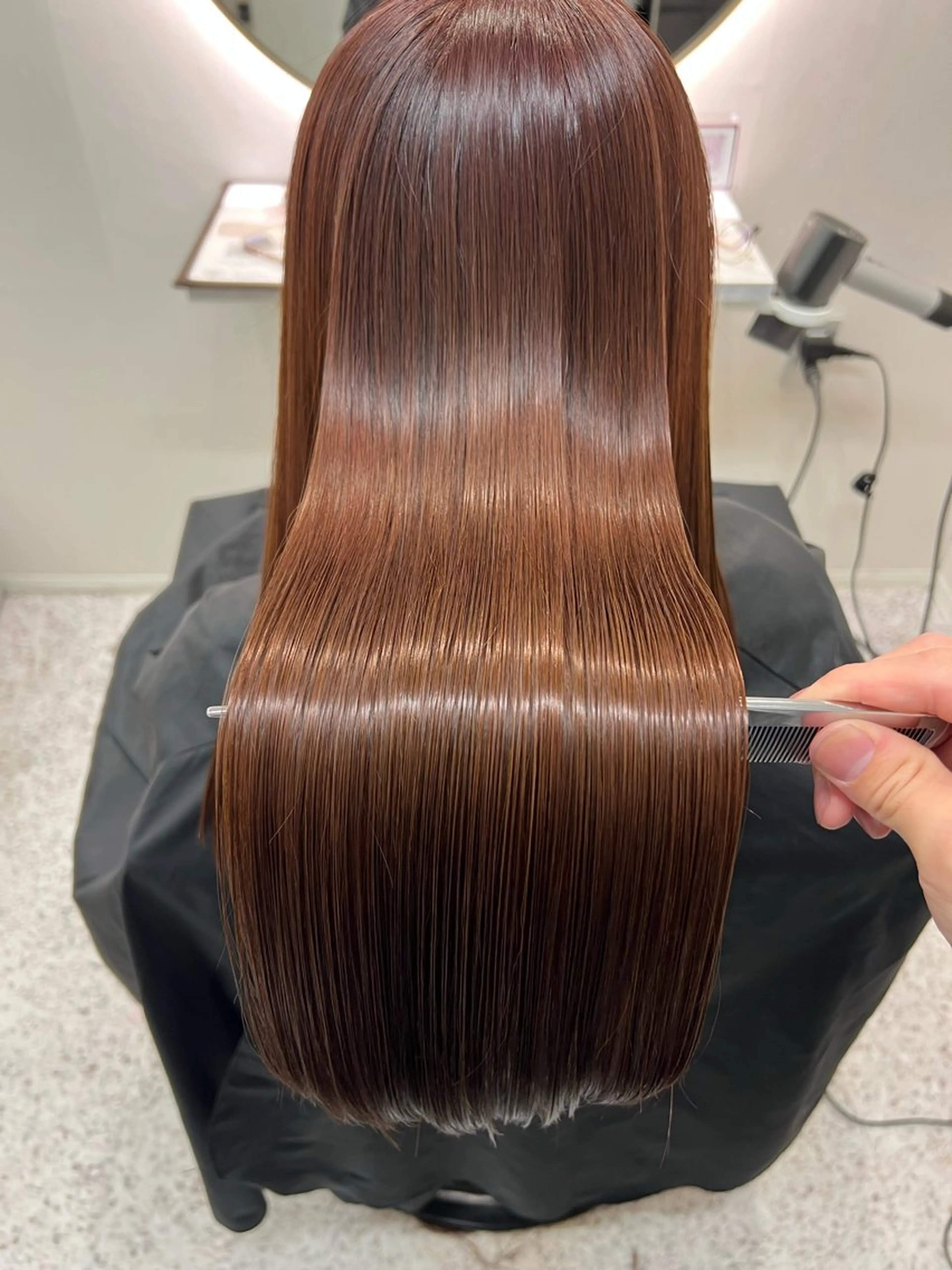 ロング カラー カット ヘアカラー 縮毛矯正 トリートメント 髪質改善 ヒデのヘアスタイル