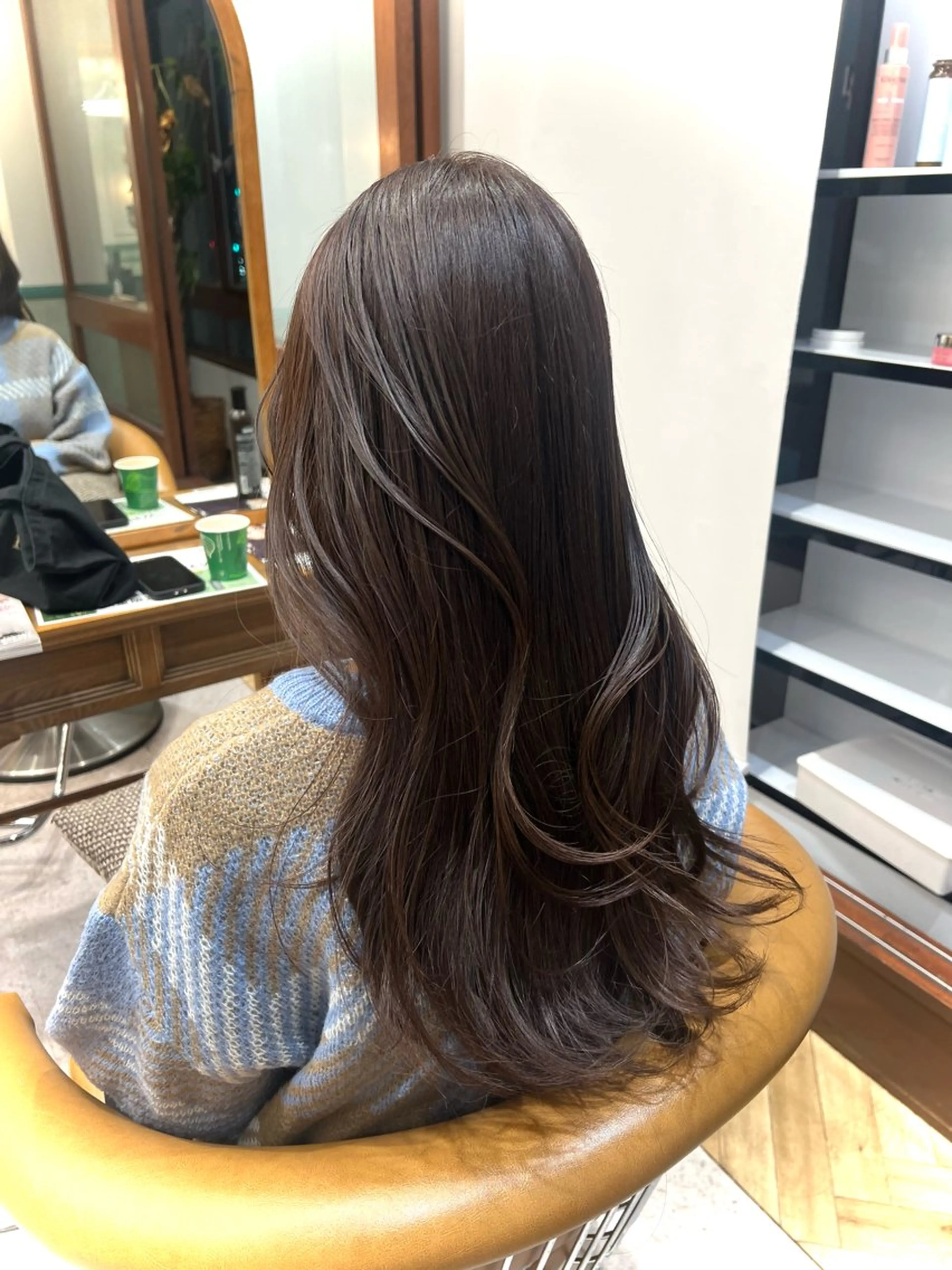 ロング 韓国レイヤーカット/ 縮毛矯正/羽田航のヘアスタイル