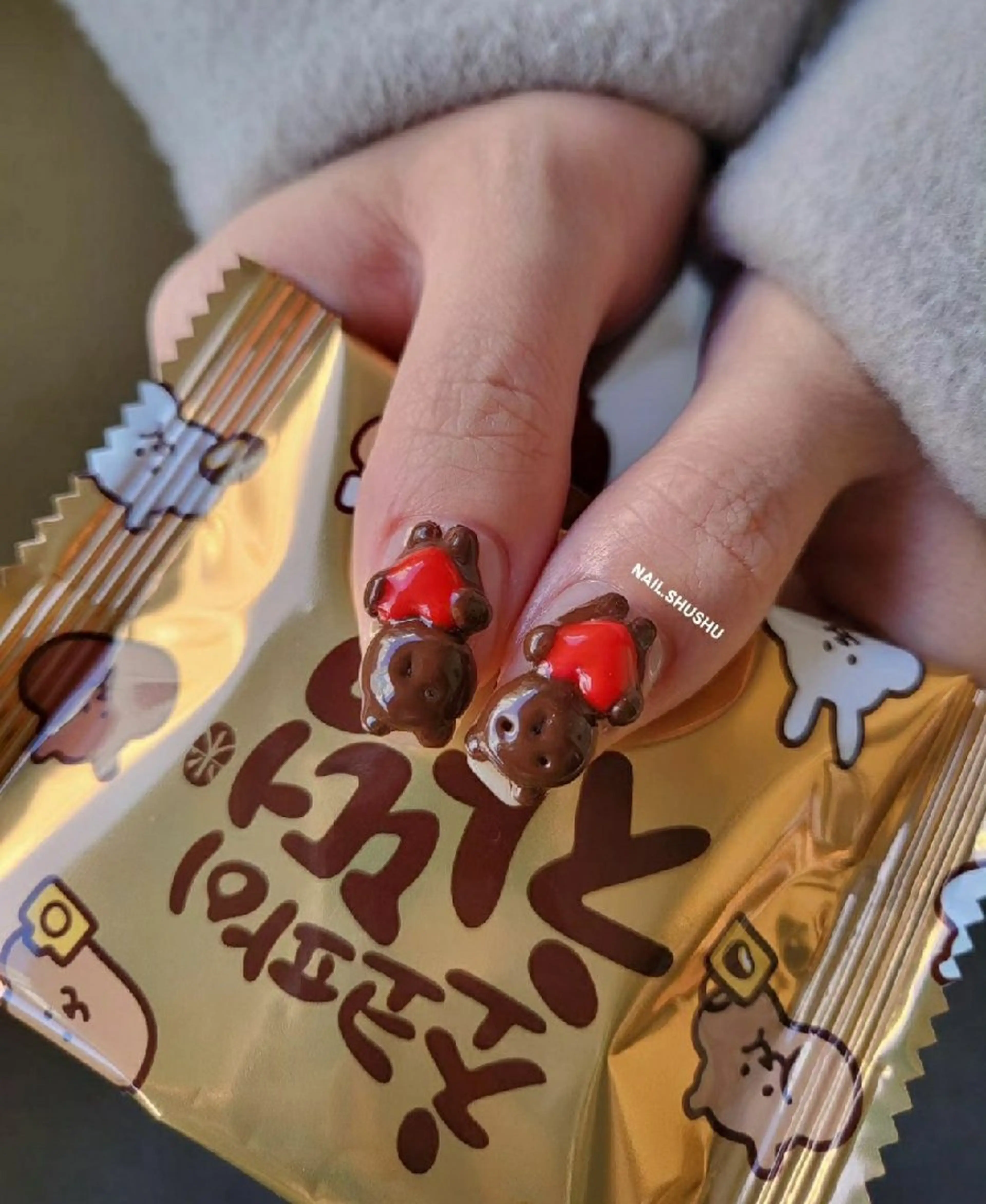 ネイル 持ち込み ニュアンスネイル ワンカラーネイル シンプルネイル 春ネイル ハンドネイル 3dパーツ/流行り 👧shushu❤️のネイルデザイン