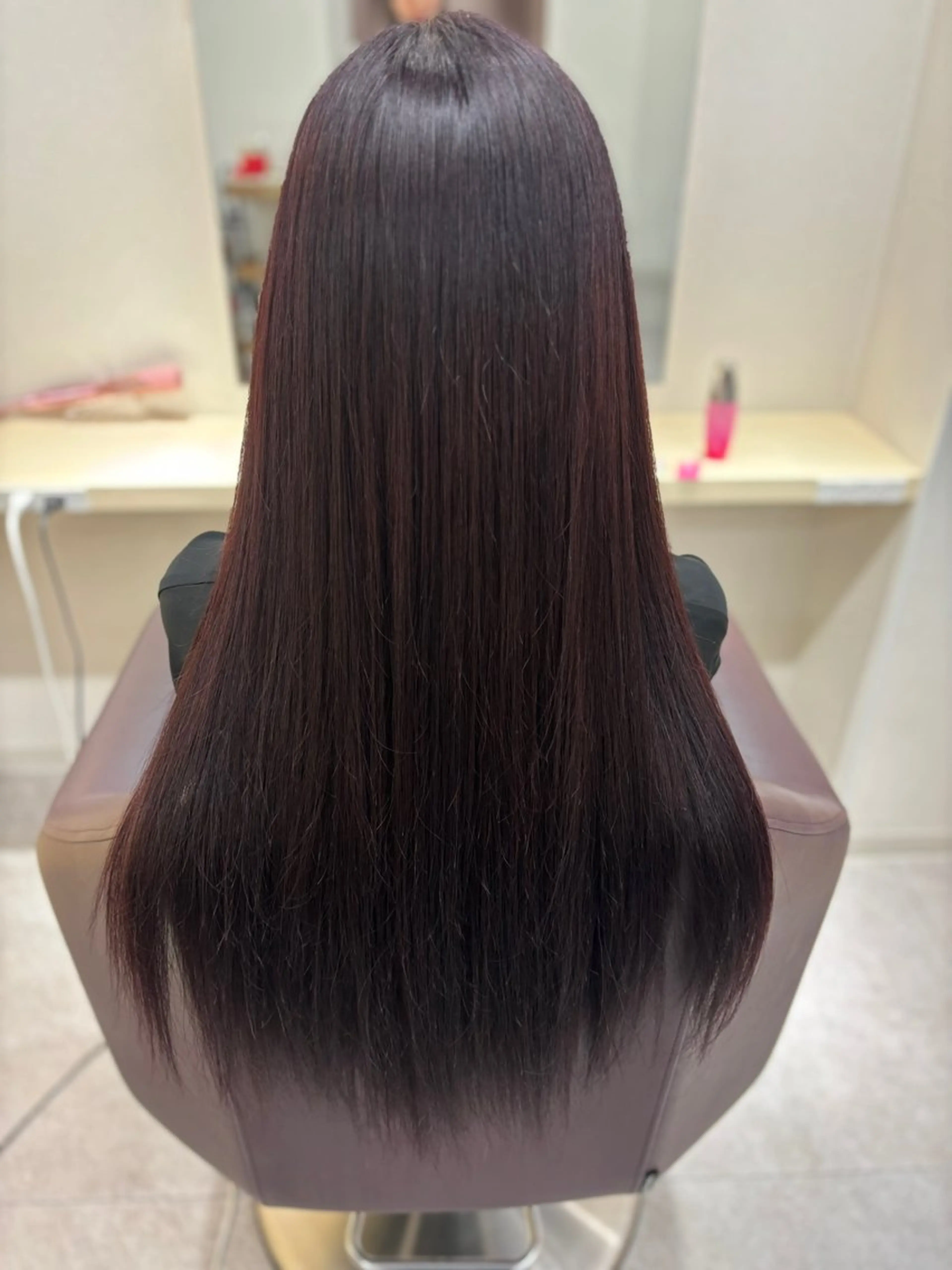 ロング ピンクラベンダー カット ヘアカラー トリートメント Haruka✄﻿ 透明感カラー🫧🌙のヘアスタイル