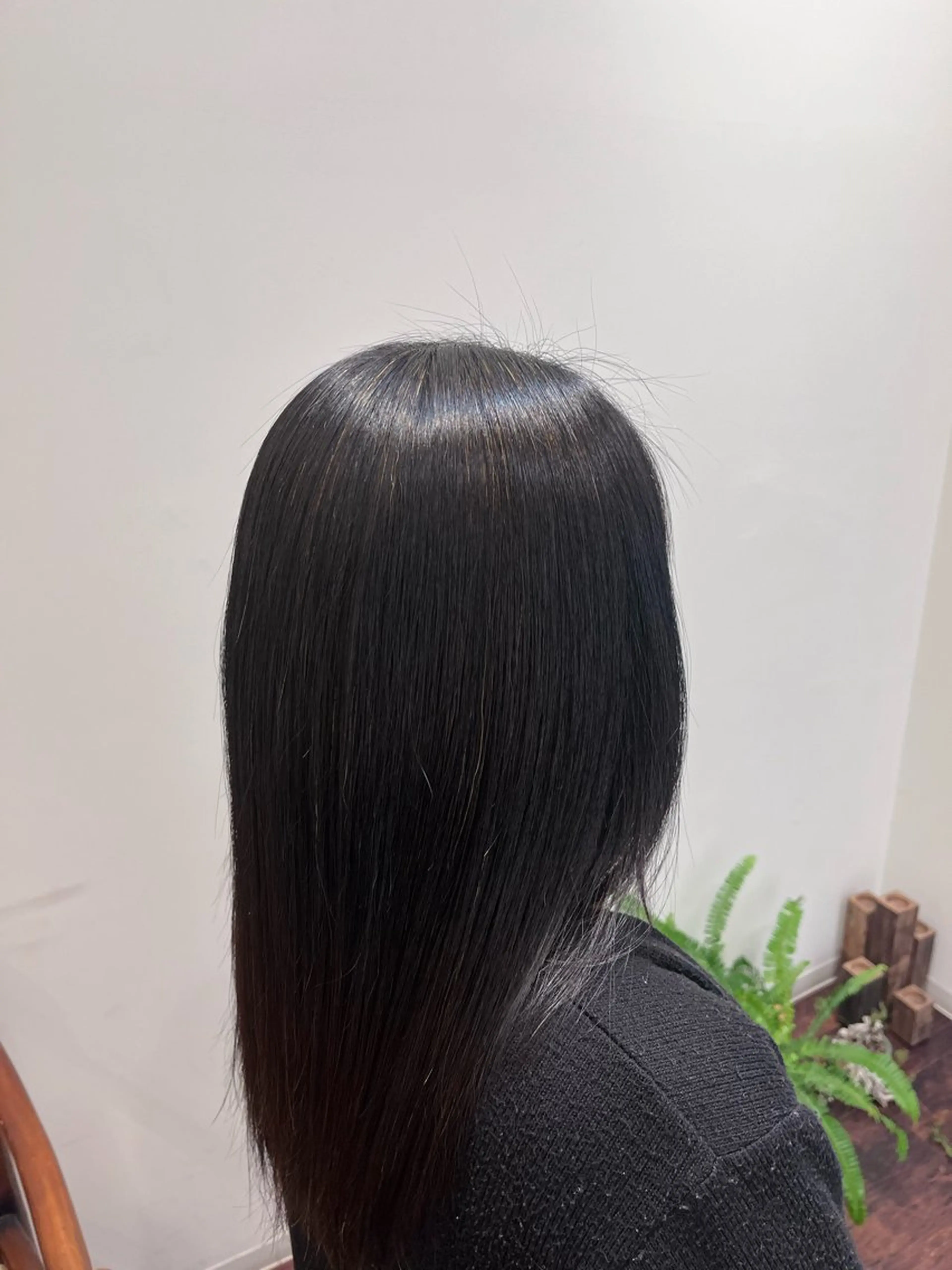 ロング カット 縮毛矯正 かねこ けんせいのヘアスタイル