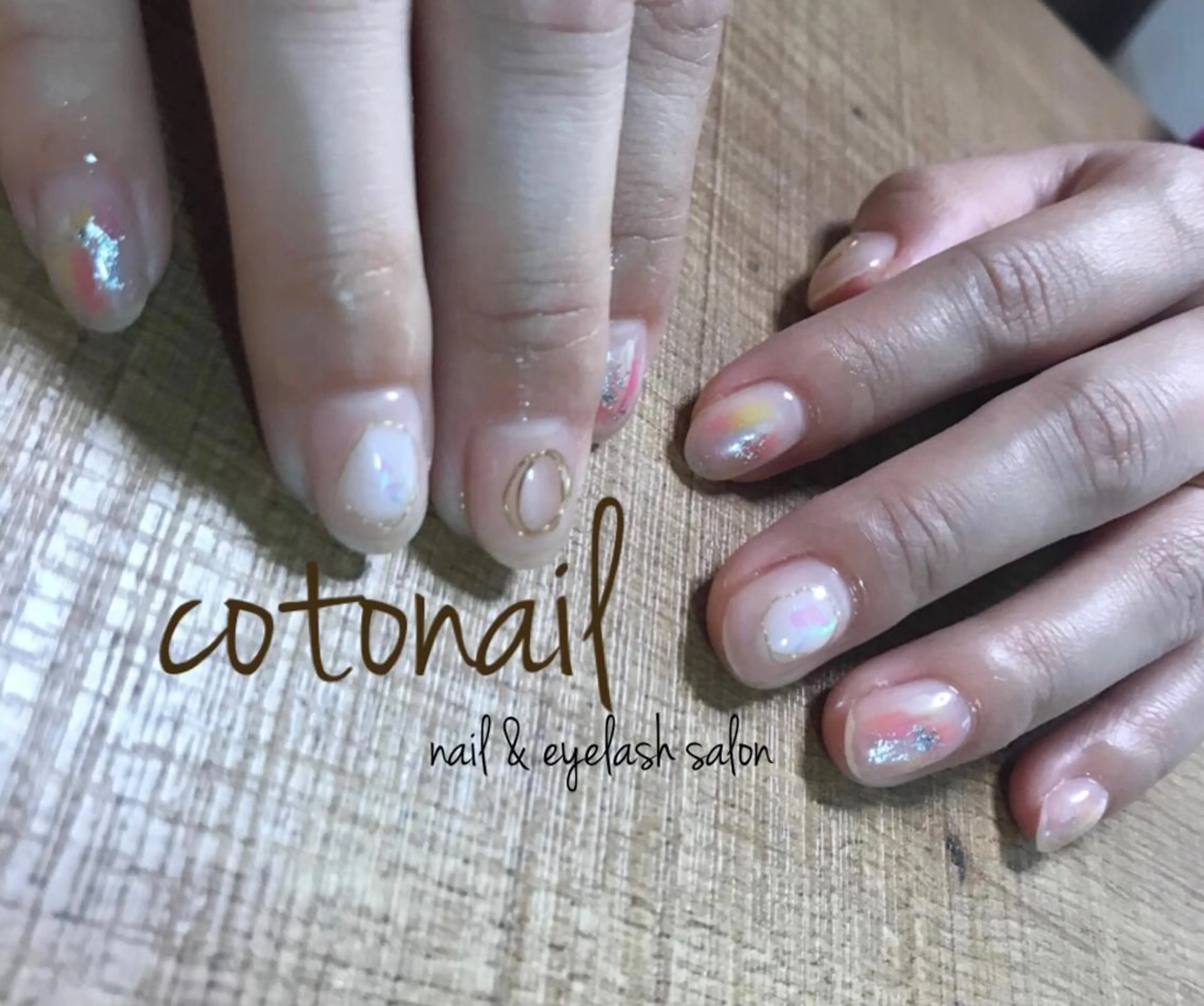 ショート ネイル アートネイル ハンドネイル ツメトマツゲ .のネイルデザイン